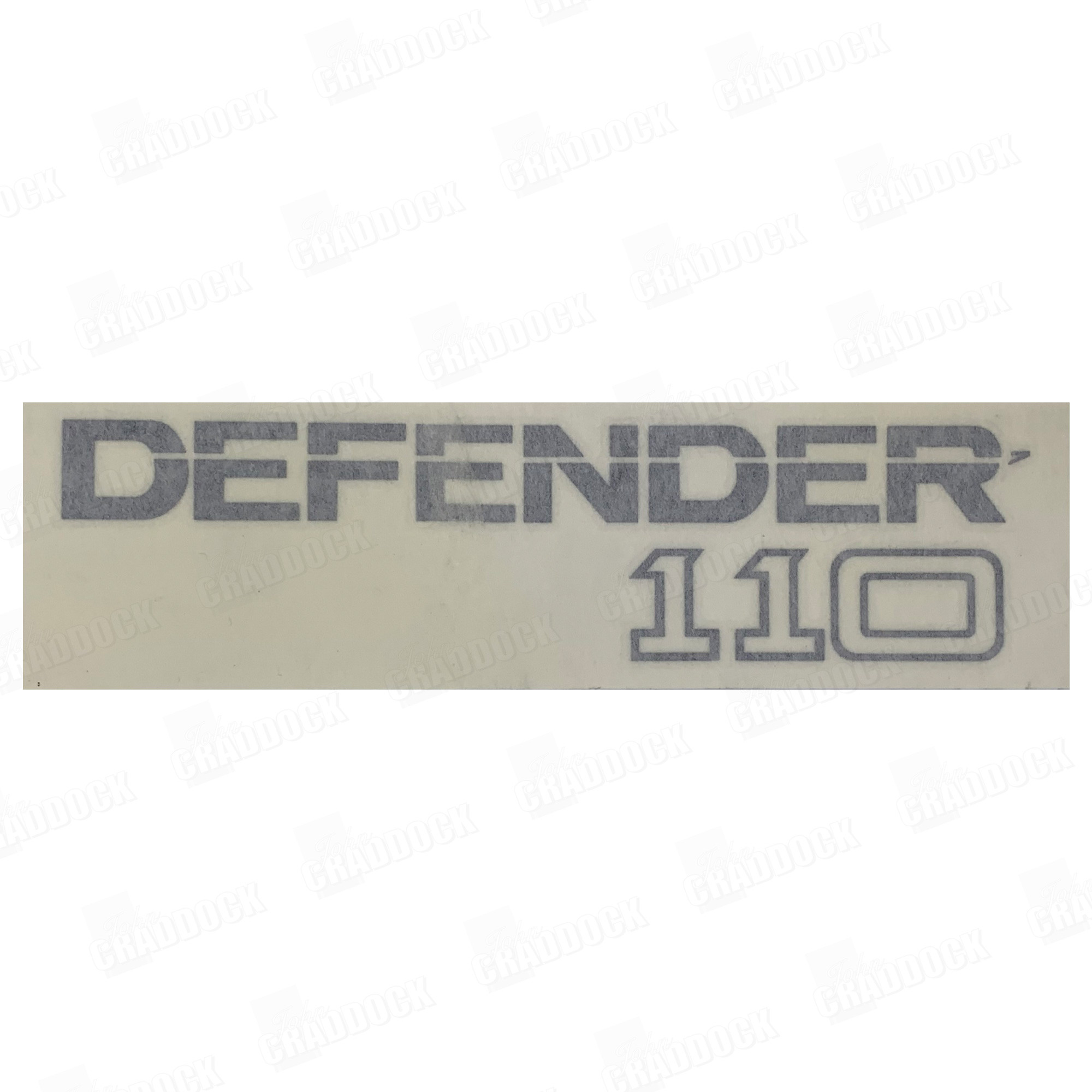 BTR2982LVA - Decal Rear Inch Defender 110 Inch