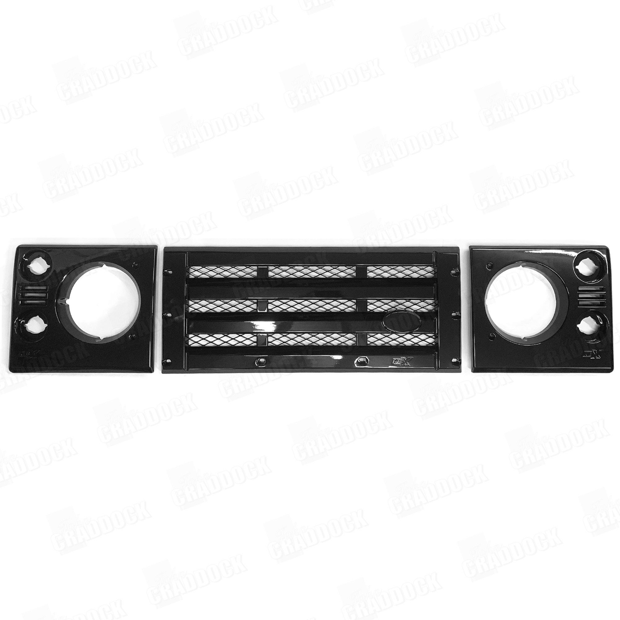 Kbx Defender Grille & Lamp Set - Santorini Black