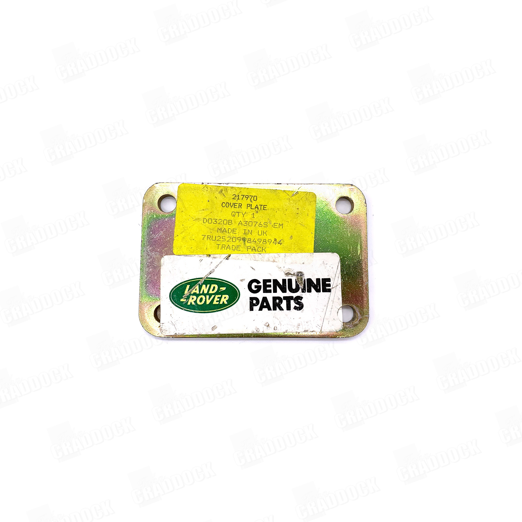 217970 Genuine Cover Plate for P.t.o. Selector Series 1/2/2A and