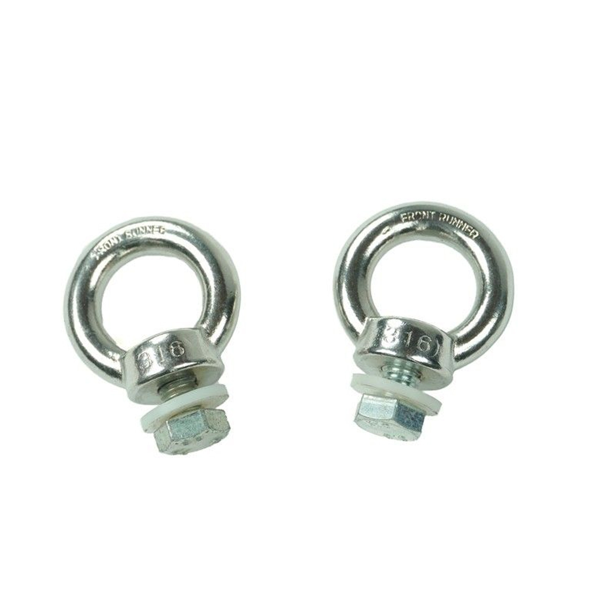 Front Runner Stainless Roof Rack Tie Down Rings Female Pair