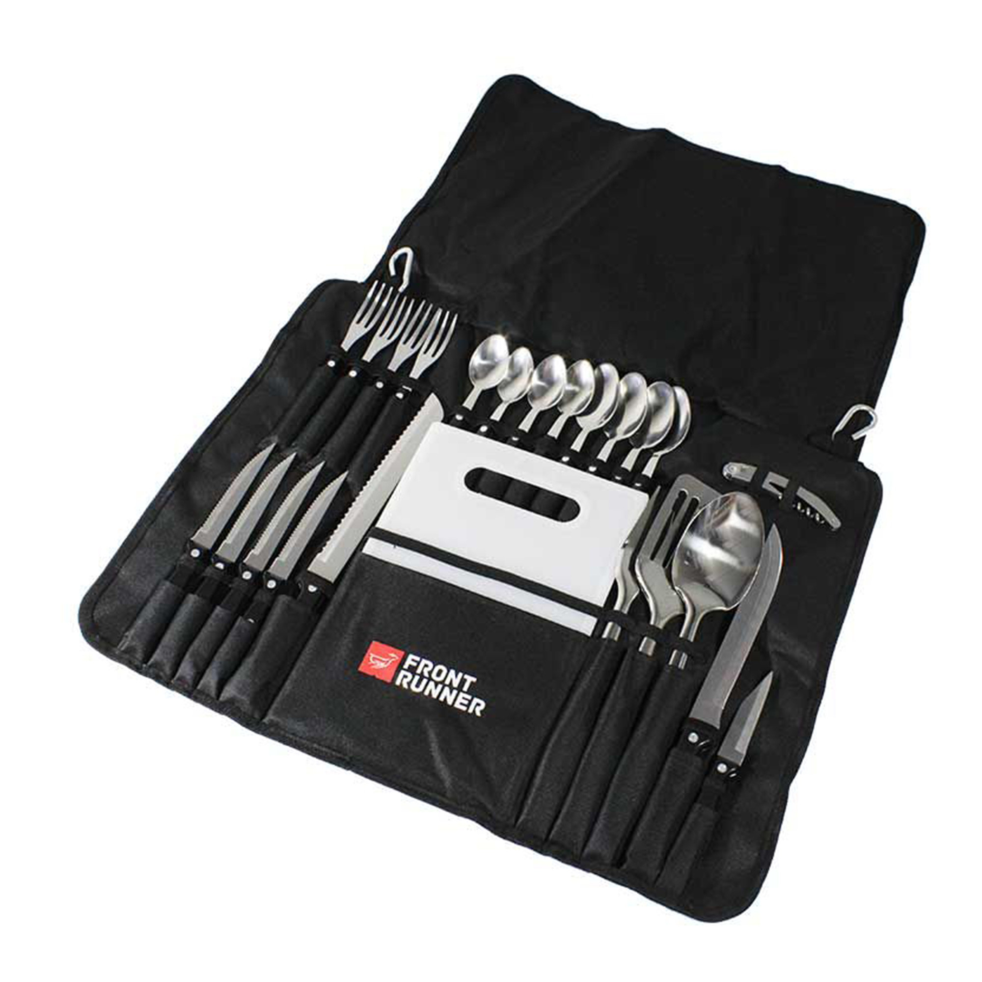 Front Runner Stainless Steel 24 Pc Cutlery Set with Bag