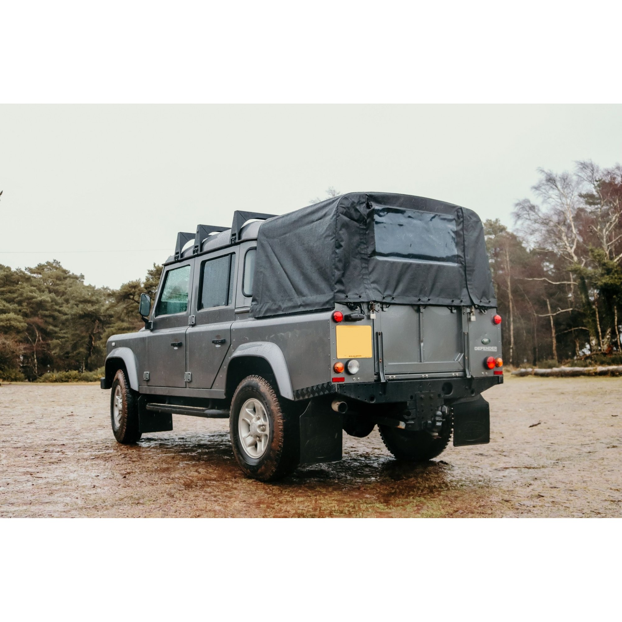 Black Pvc Hood for Defender 110 Crew Cab