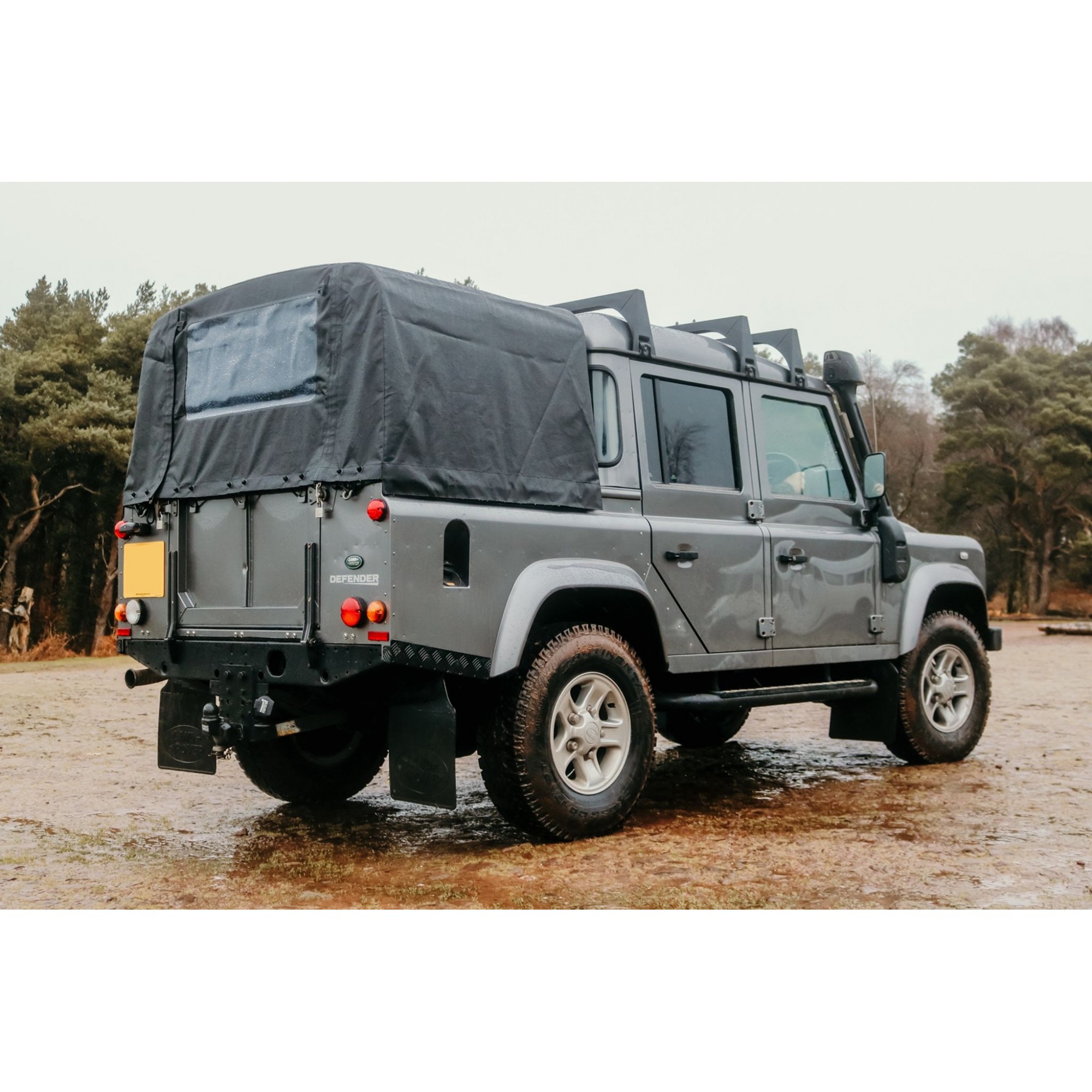 Black Pvc Hood for Defender 110 Crew Cab