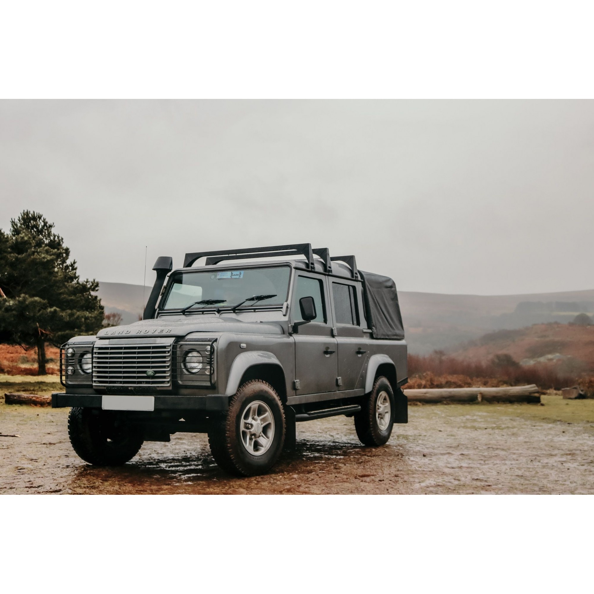 Black Pvc Hood for Defender 110 Crew Cab