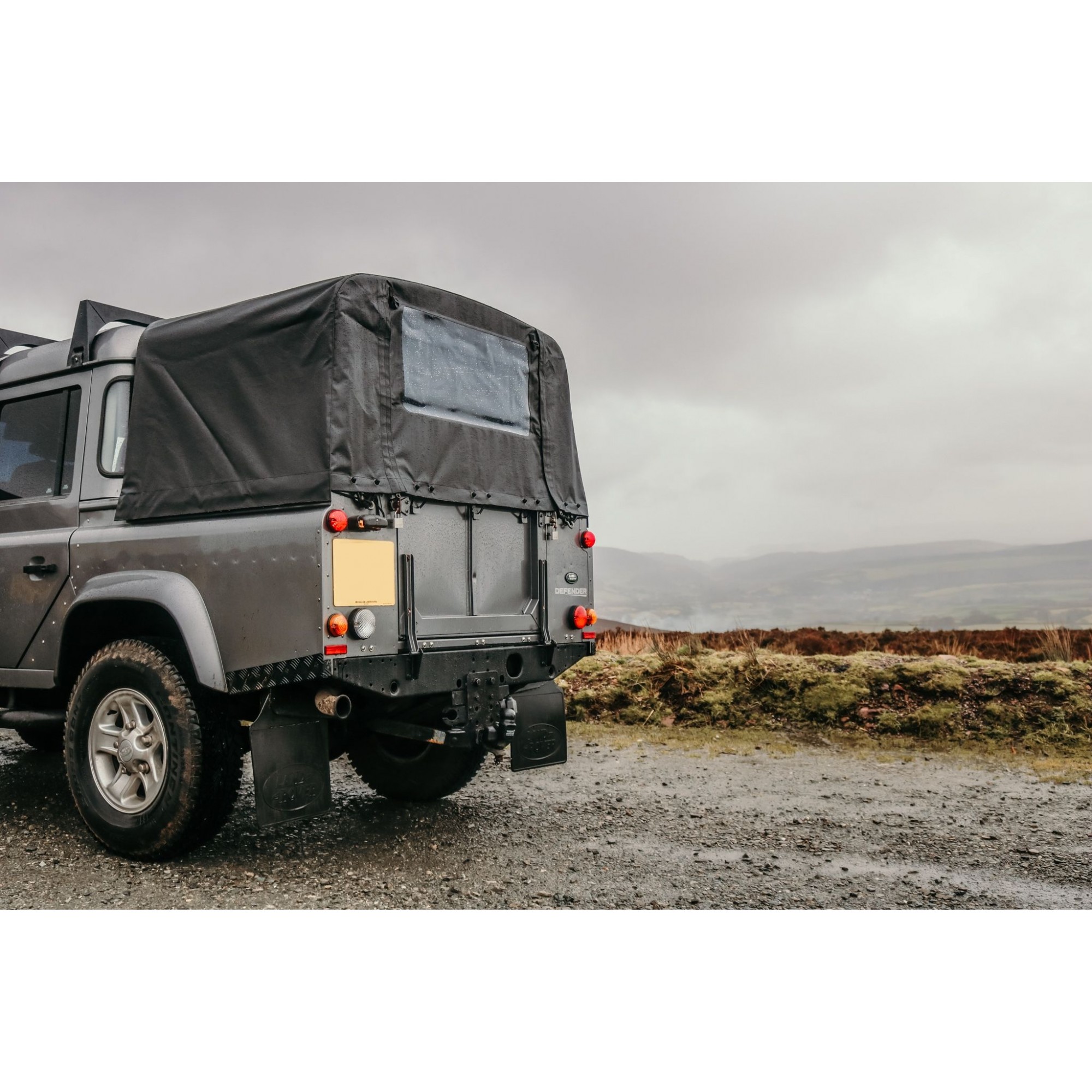 Black Pvc Hood for Defender 110 Crew Cab