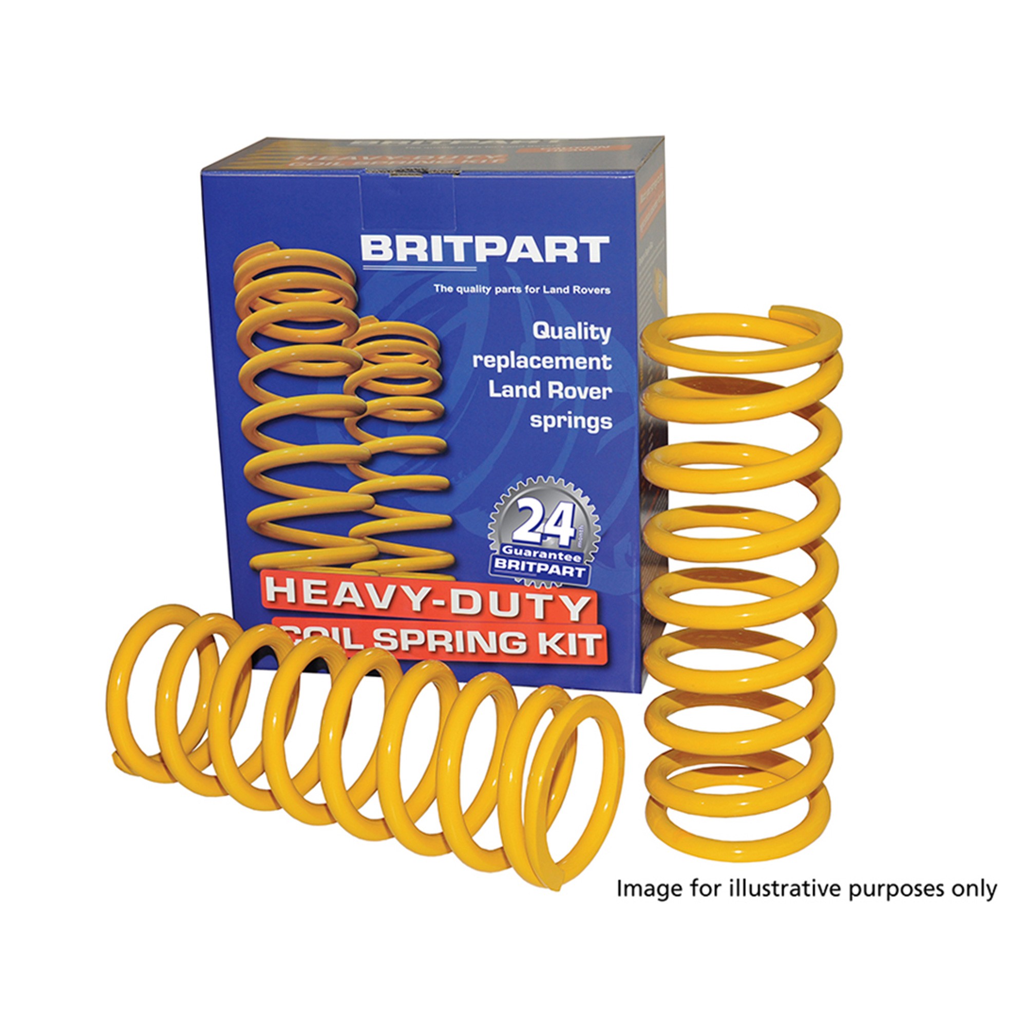 DA4208 Yellow Springs Rear 50mm Lift 500KG Load 110 and 130 Priced Per Pair
