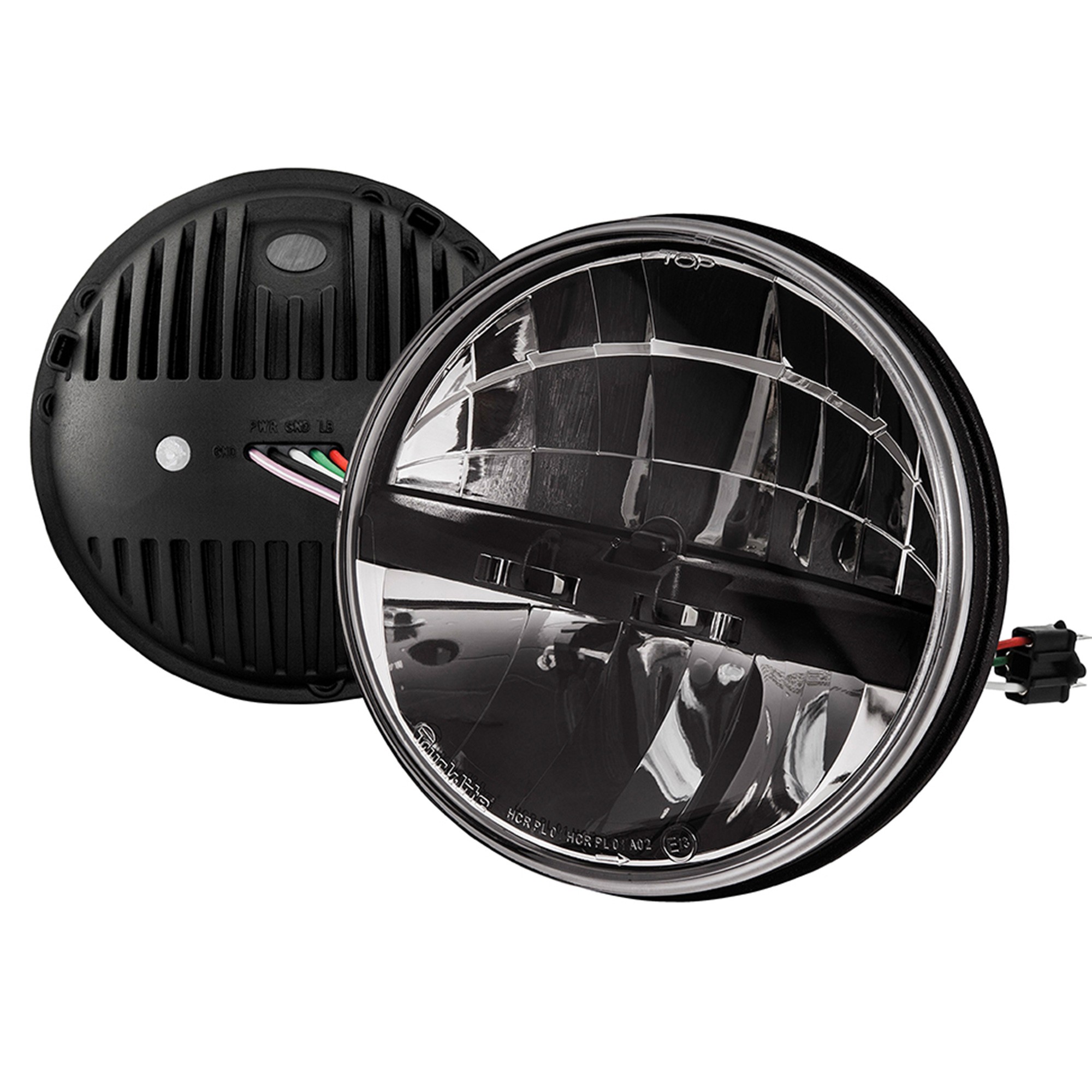 Trucklite 7" Led Defender LHD Headlamps 12/24V - Pair