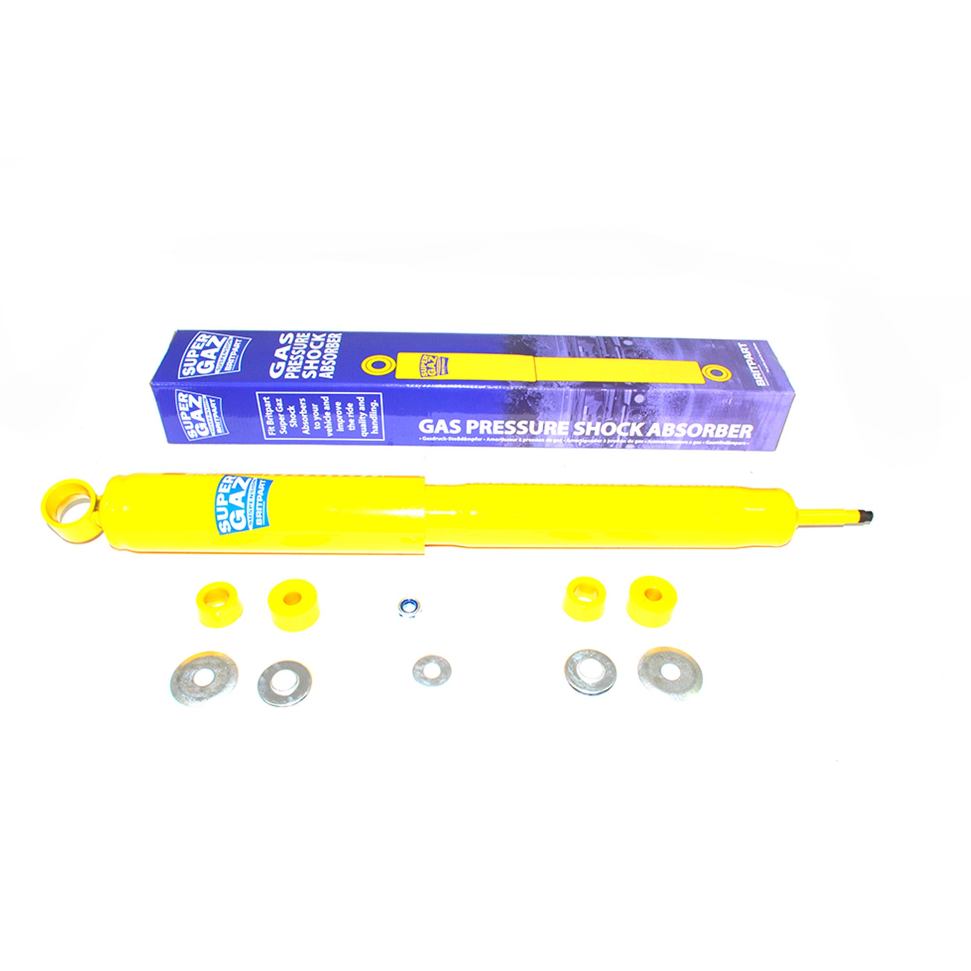 Supergaz Shocker Rear Std L/R Defender upto Wa. Features 35mm Bore 310 Ml Oil Capacity Single Piece Eye Rings Polyurethane Bush Mounts and A Durable Powder Coated Finish. Price Per Pair