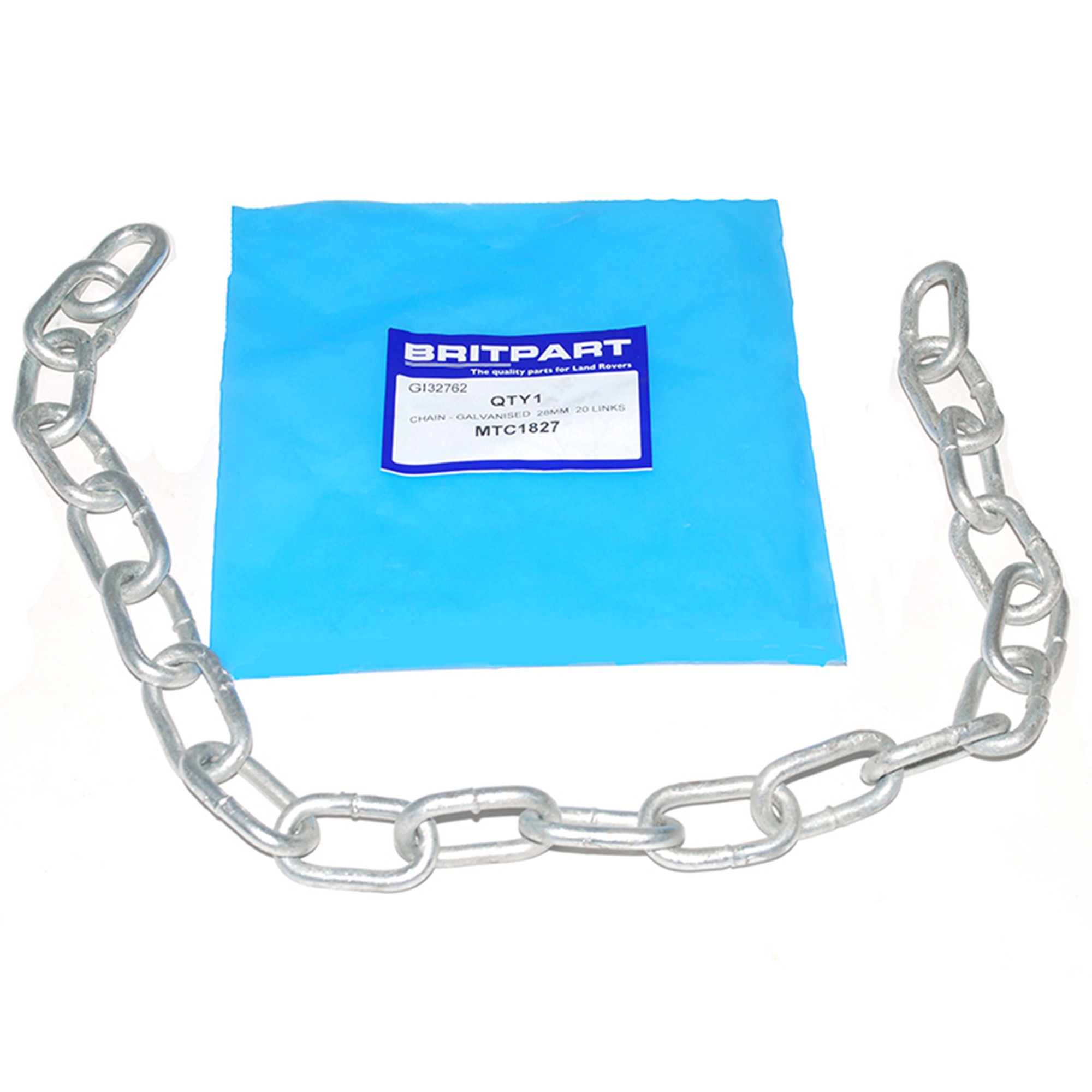 Drop Down Tailgate Chain ( 20 Links ) Land Rover 1954-84 - MTC1827