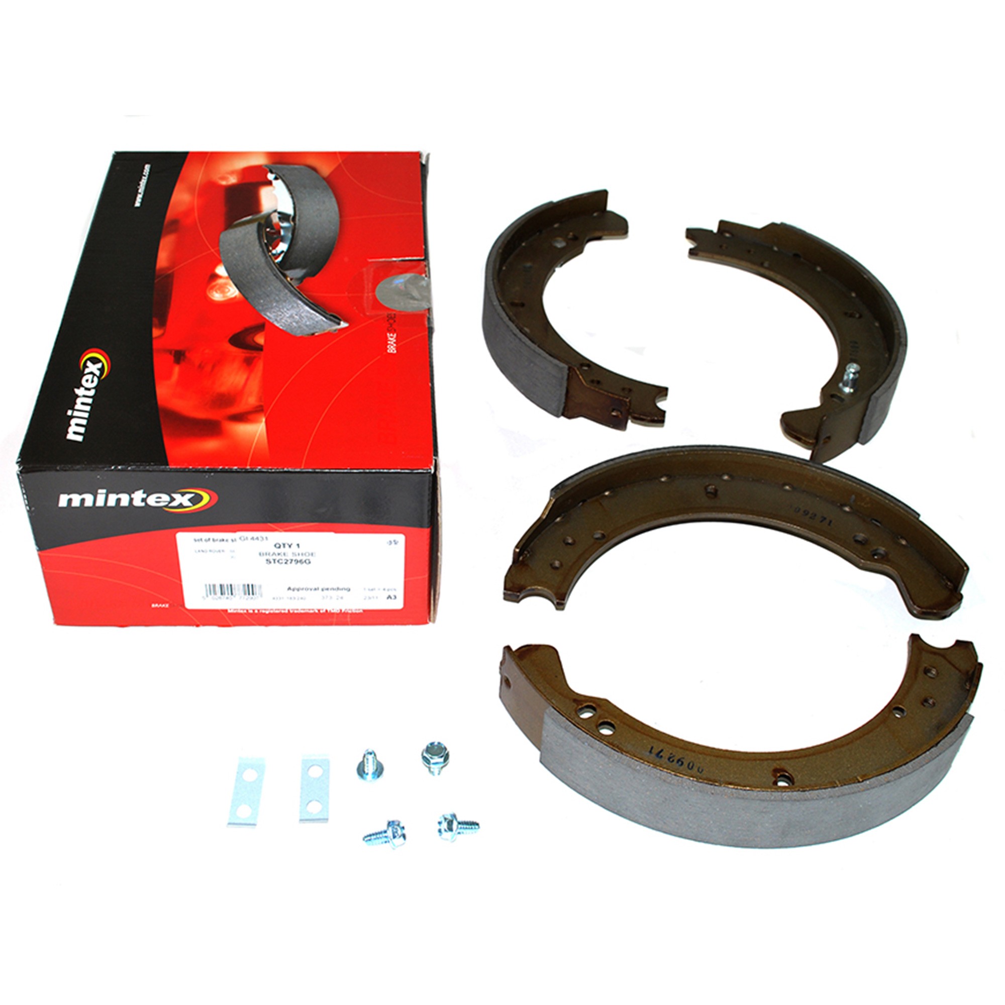 STC2796G - Mintex - Brake Shoes SWB Front 1948>JUNE1980 Rear 1948>94 Axle Set