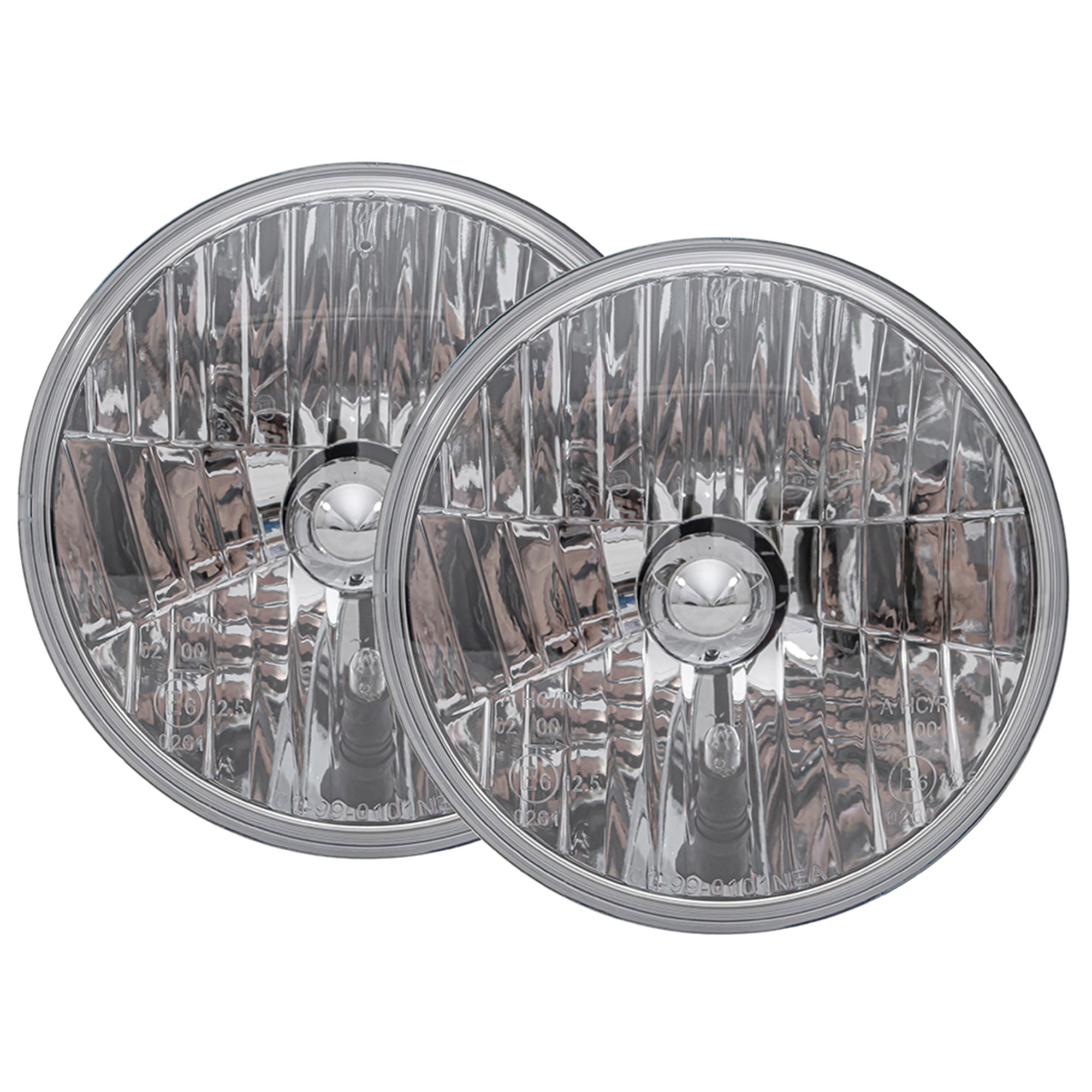 RHD Super Crystal Halogen Headlamps Pair Not Supplied with Bulbs Use Part Number 589783