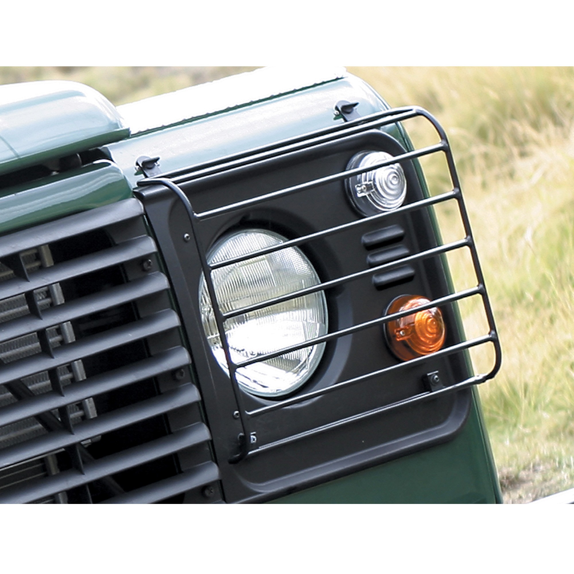 Headlamp Guards Front Defender (Pair) Wolf Style