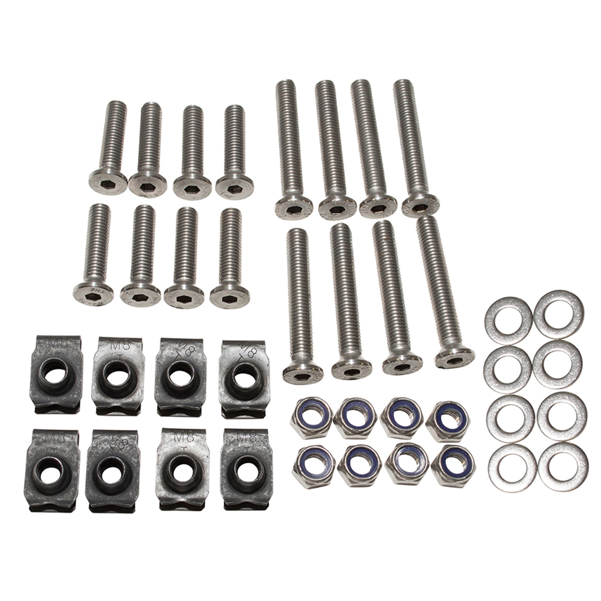 DA1132 - Front Door Bolt Kit for Front Doors Defender Stainless Steel (2 Door Kit)