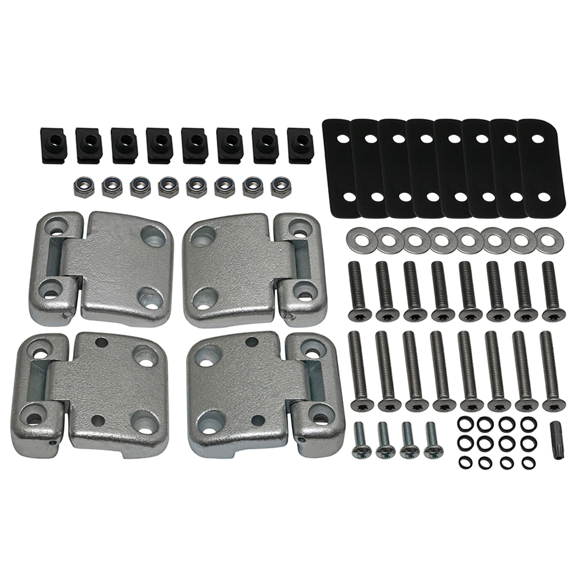 Front Door Hinge Kit Stainless Steel Fixings Torx Head Bolts