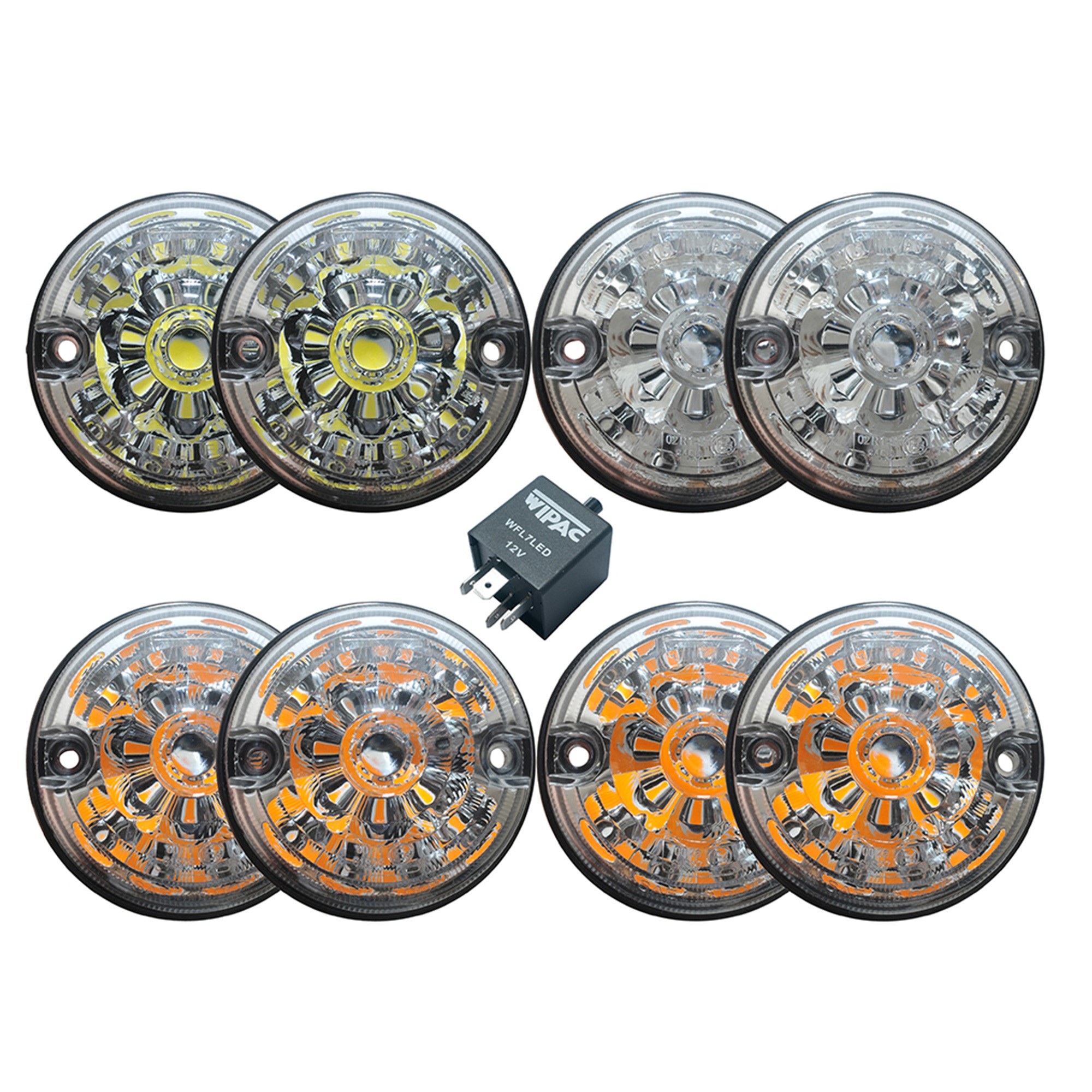 Wipac Wipac LED Clear Indicator Light/lamp Land Rover Defender 90/110 Series 73mm 