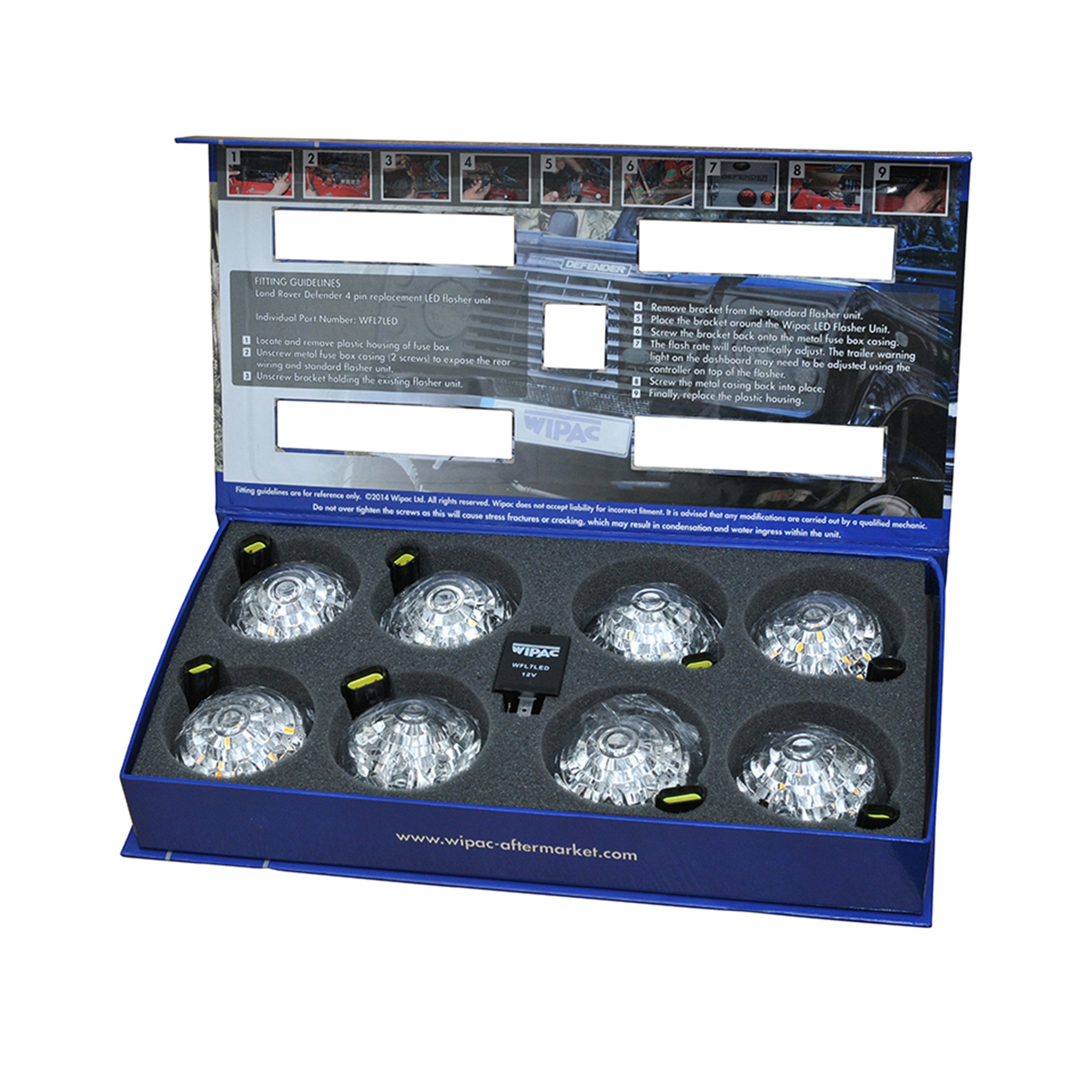 Wipac Clear Lens Led Light Kit for Defender 90/110 and Series 3