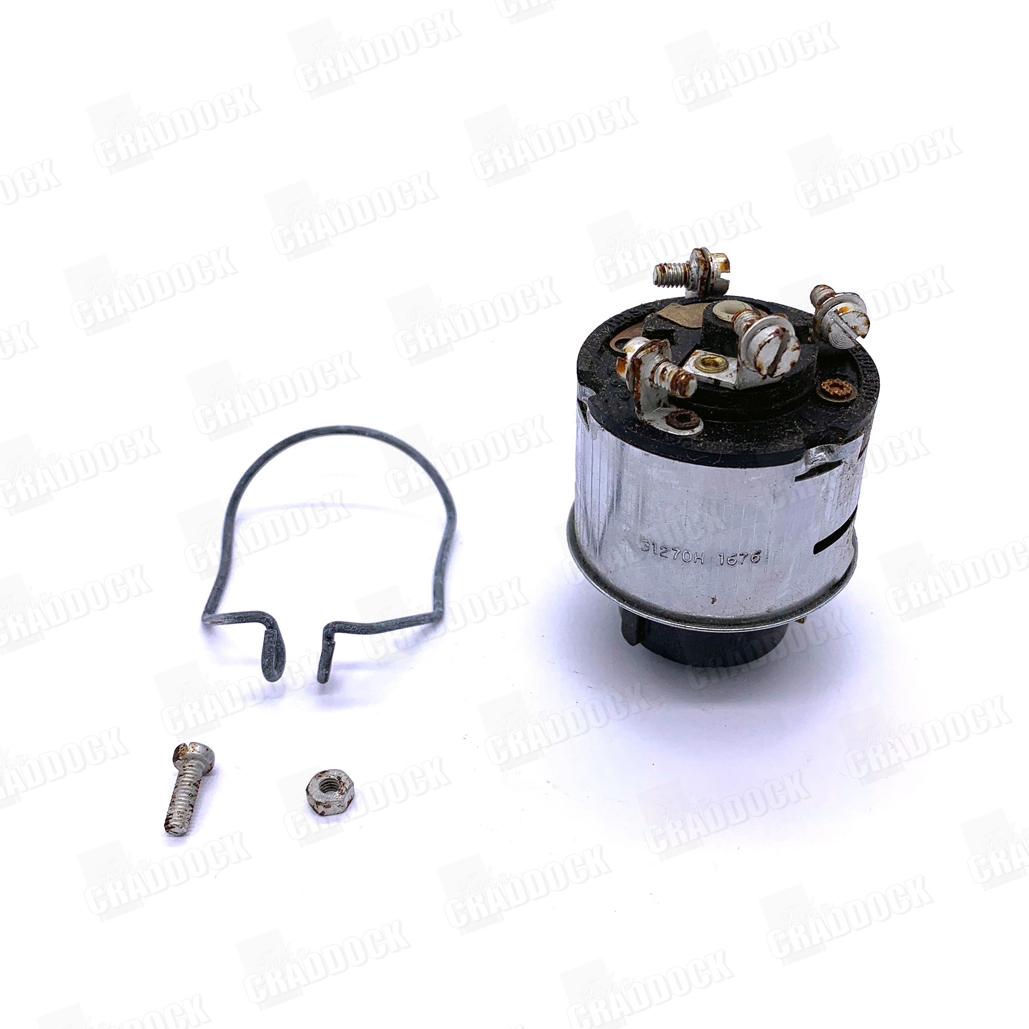 Genuine Switch Ignition + Lights 1954 to 1965. Made in Birmingham. Boxed in Blue British Leyland Box Screw and Blade Terminals