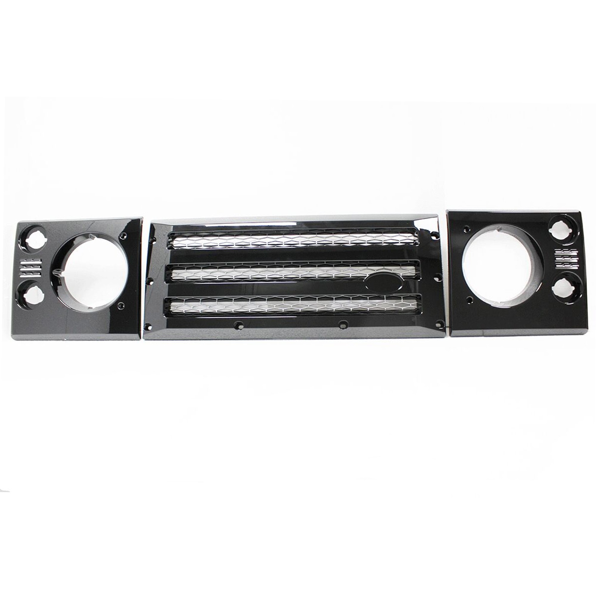TF270 - Terrafirma Defender Sport Front Grill and Headlight Surround Gloss Black