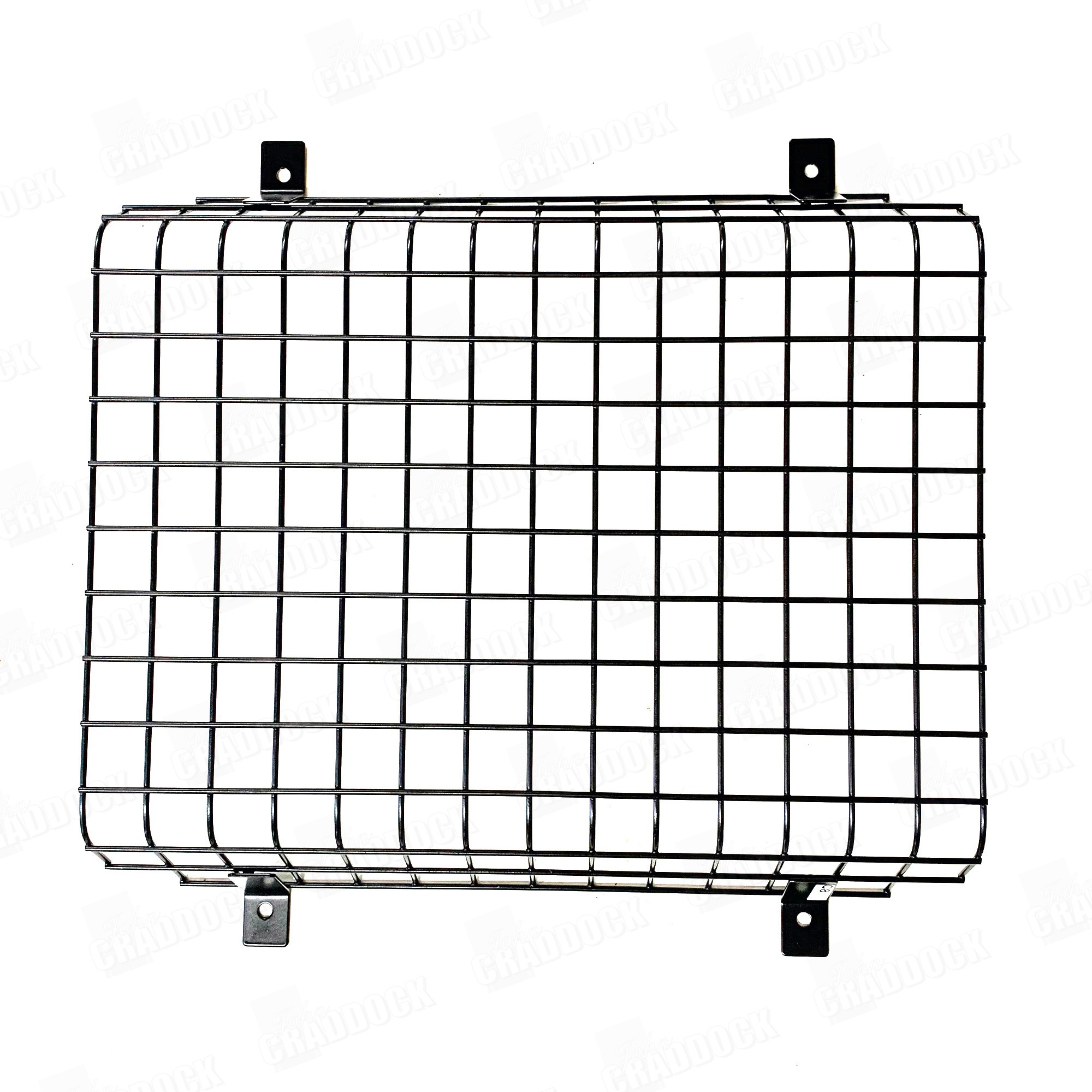 345985P - Black Plastic Coated Fixed Lamp Guard Front 1969 on