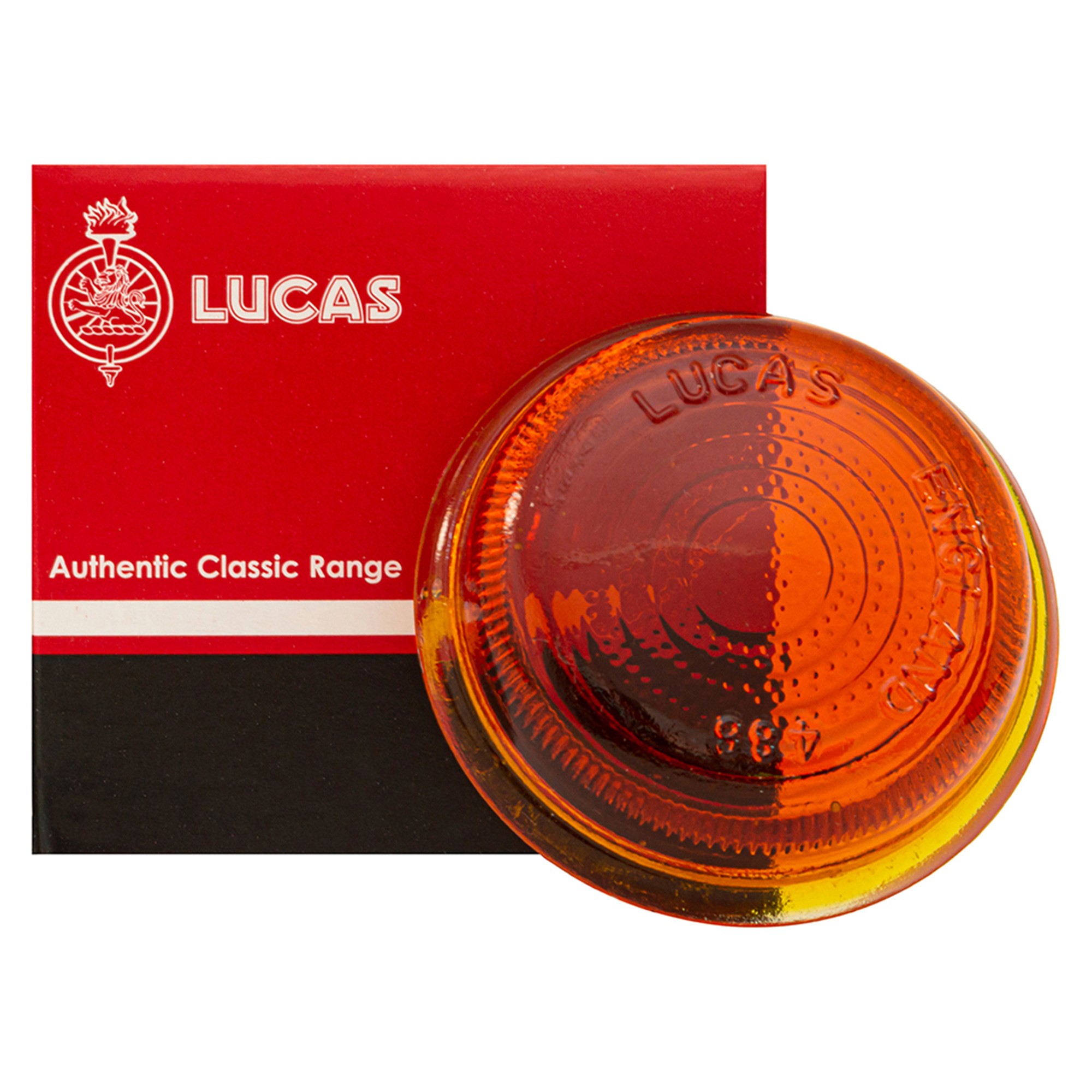 Lucas Glass Lens Amber