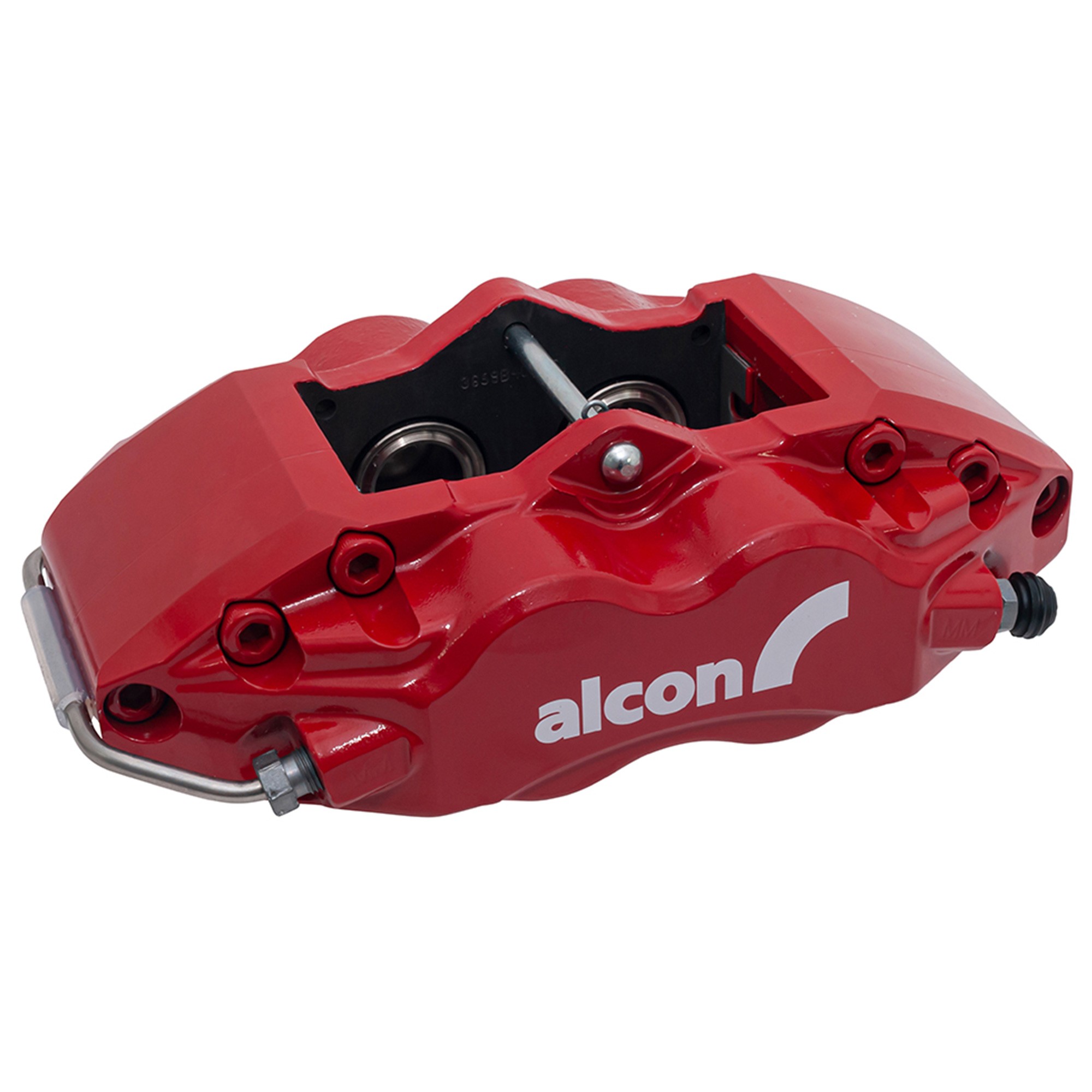 Alcon 4 Piston Rear Disc Caliper Kit - Defender 16" & 18" Wheels - Red