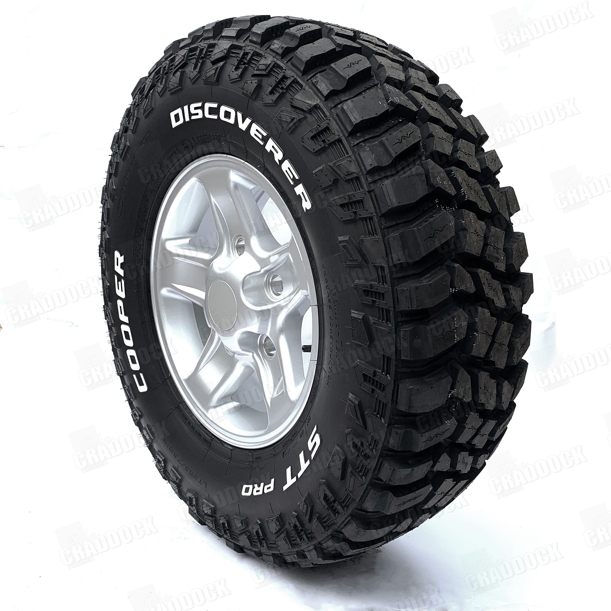 APD0095 - 265/75R16 Cooper Discoverer Stt Pro Fitted on 7X16 Boost Style  Alloy Wheels and Nuts with Uk Delivery (Restrictions Apply) Set Of Four