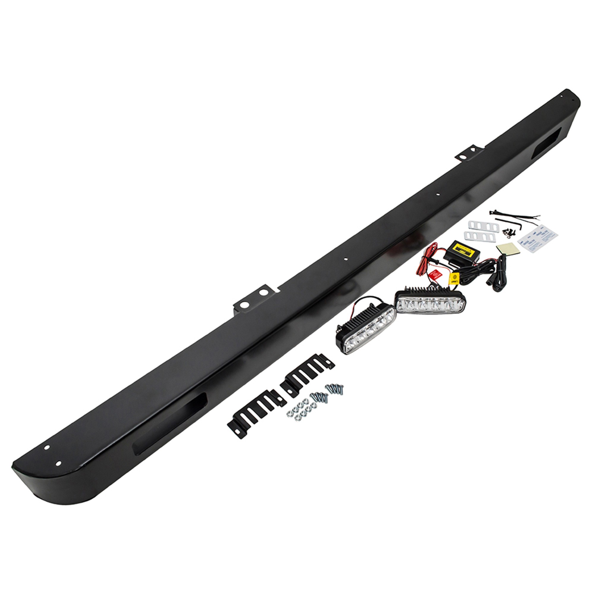 Front Bumper with Ring Led Lamp for Defender 90/110/130