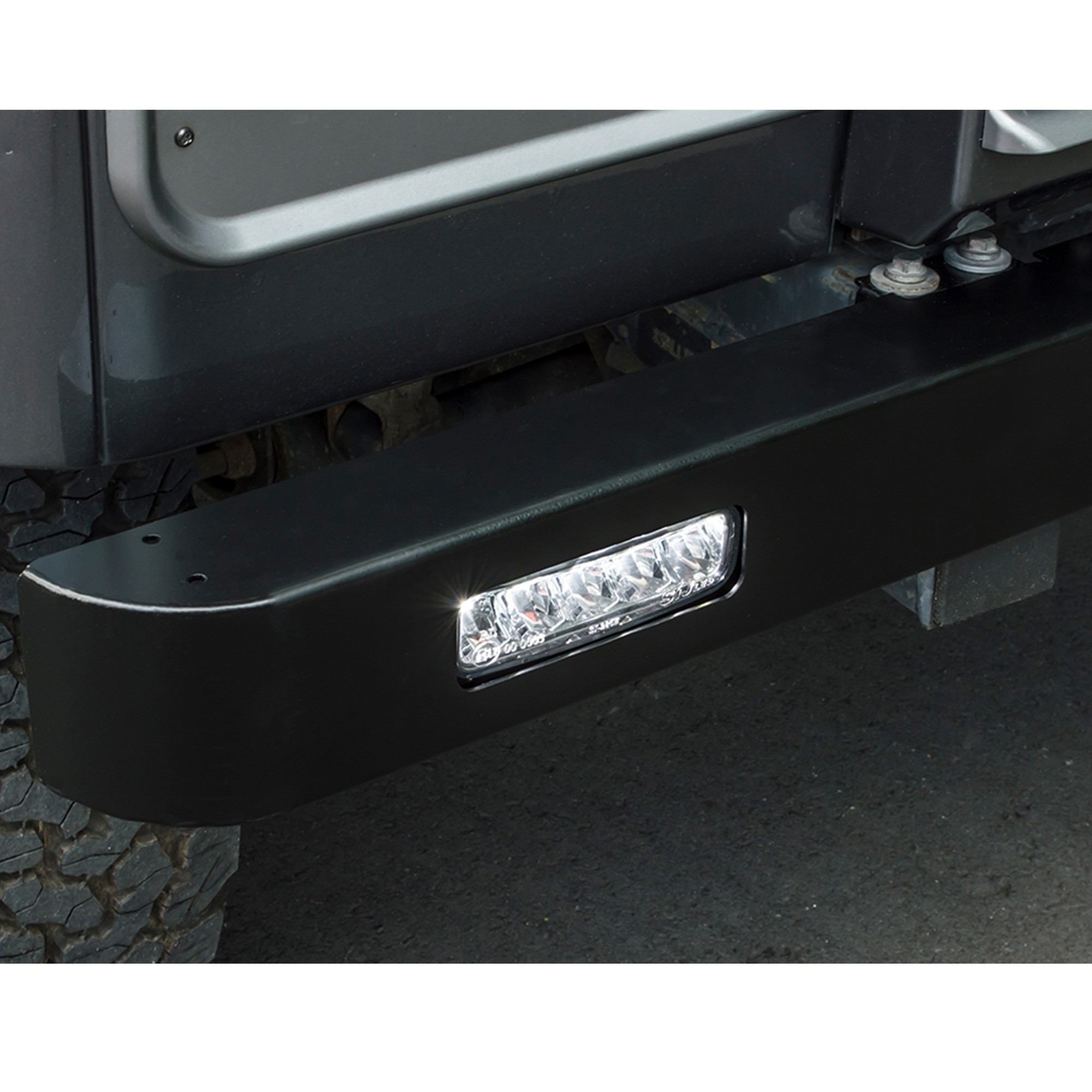 Front Bumper with Ring Led Lamp for Defender 90/110/130