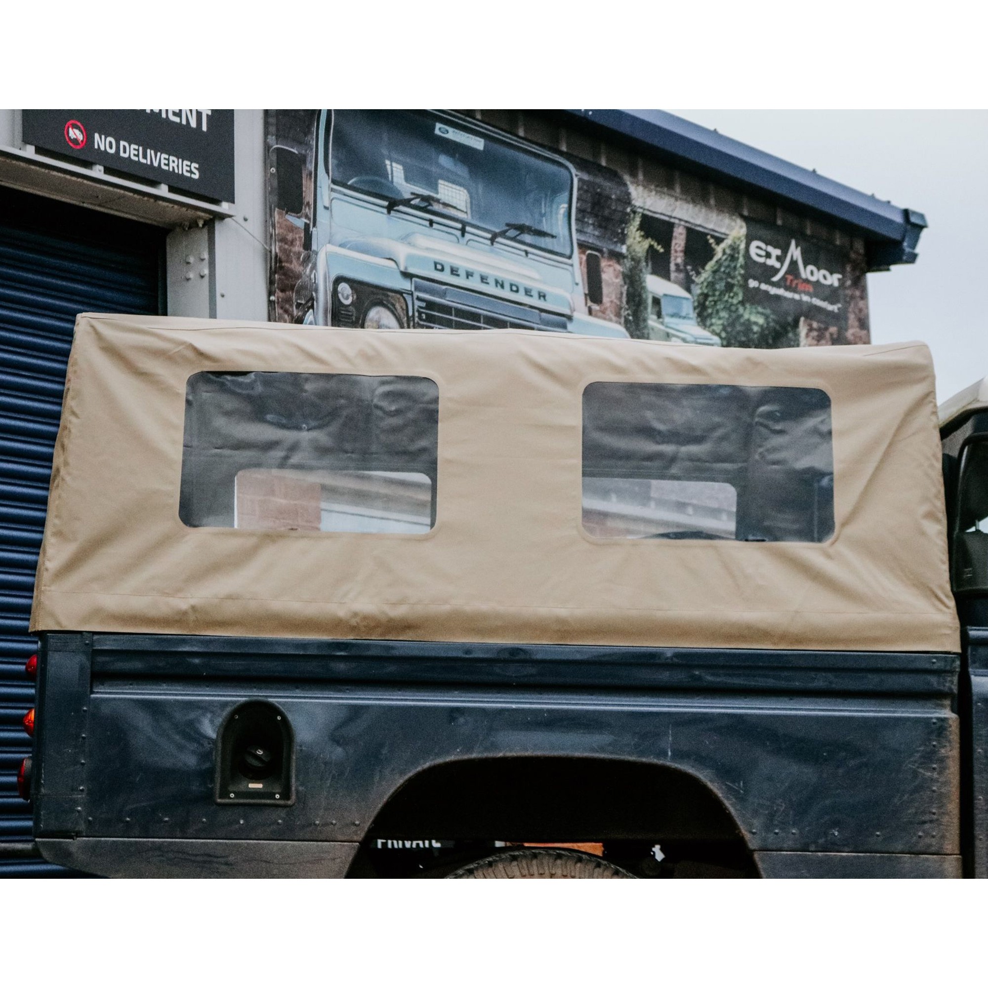 Crew Cab Sand Pvc Hood for Defender 130 Hi Cap