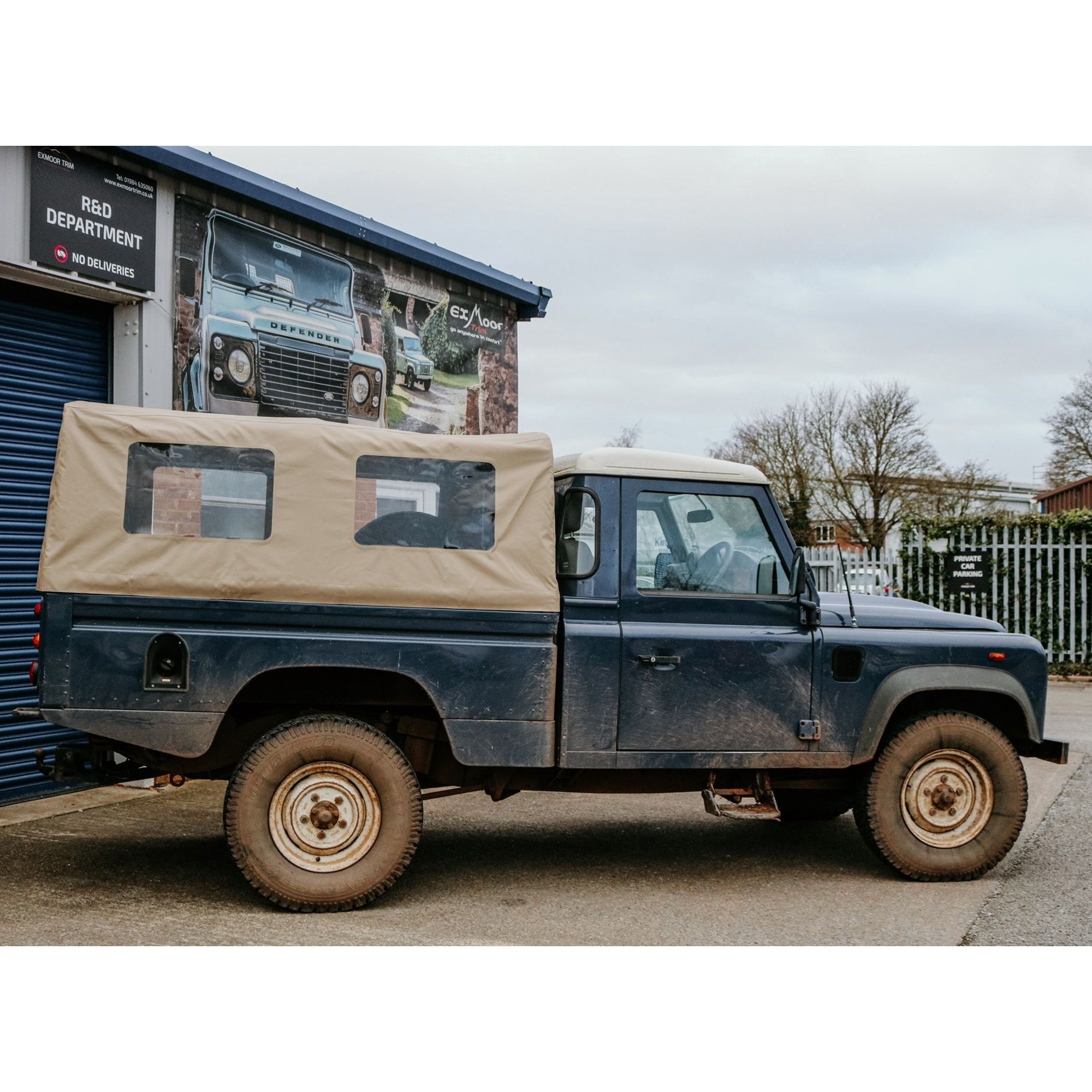 Crew Cab Sand Pvc Hood for Defender 130 Hi Cap
