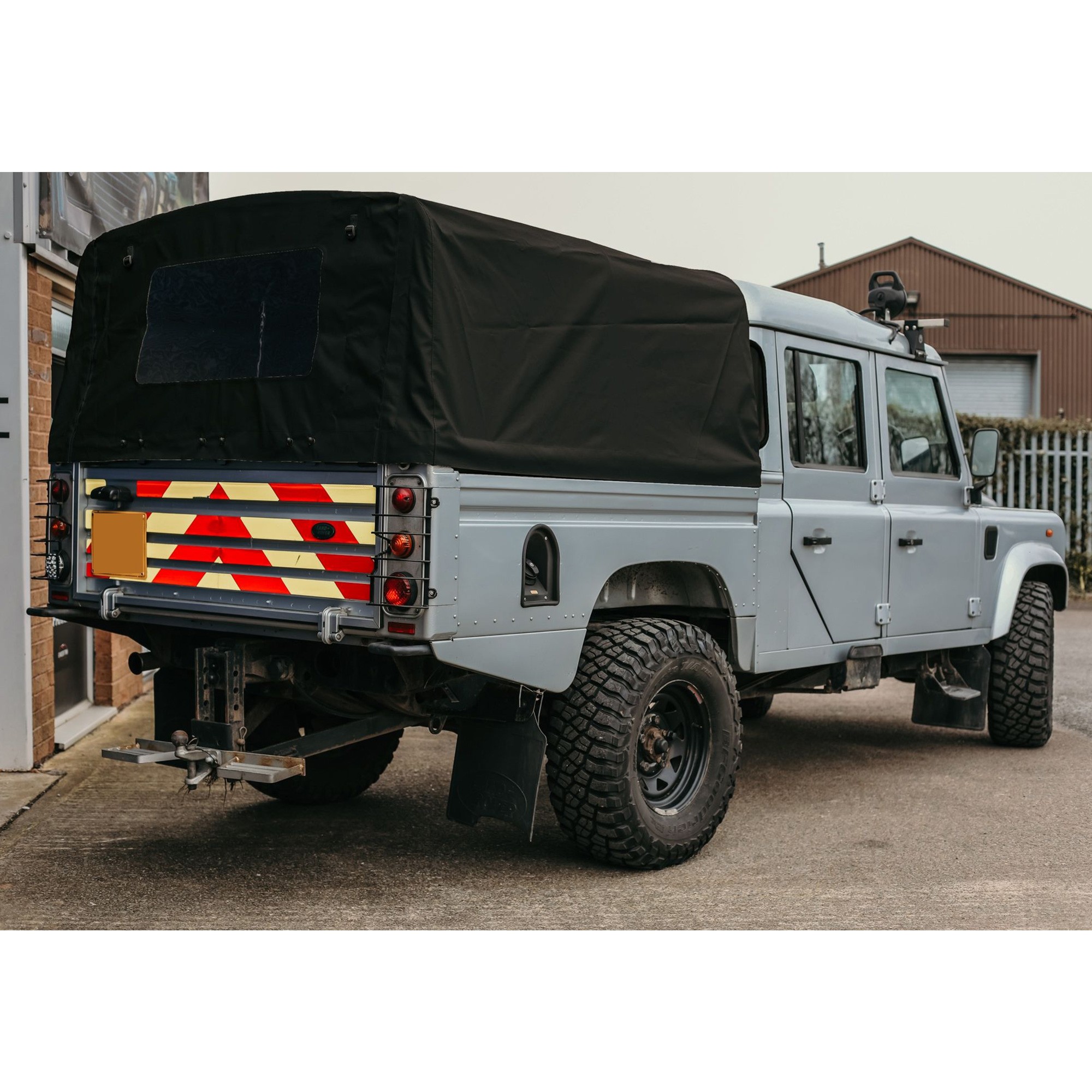 Crew Cab Black Pvc Hood for Defender 130 Hi Cap