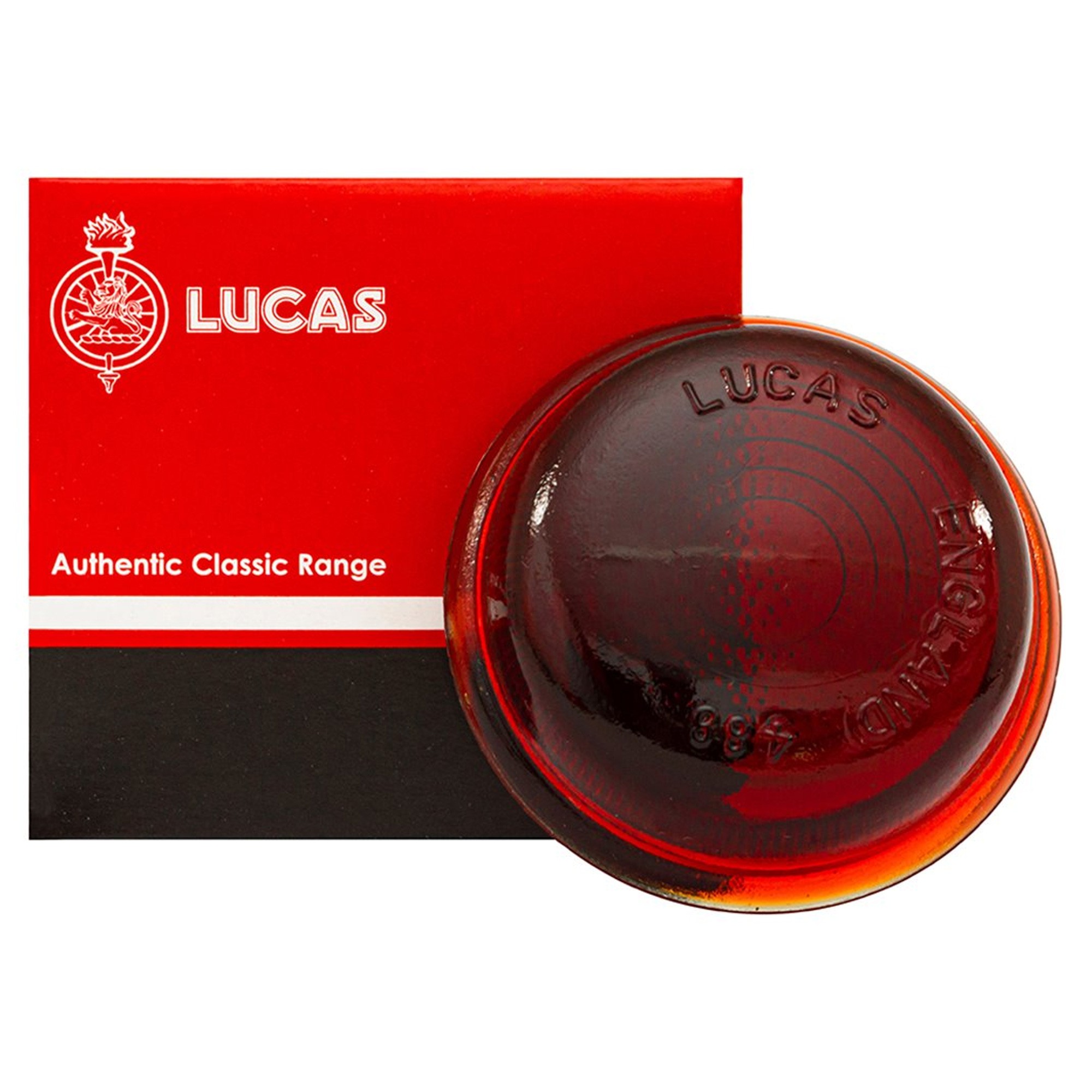Lucas Glass Lens Red