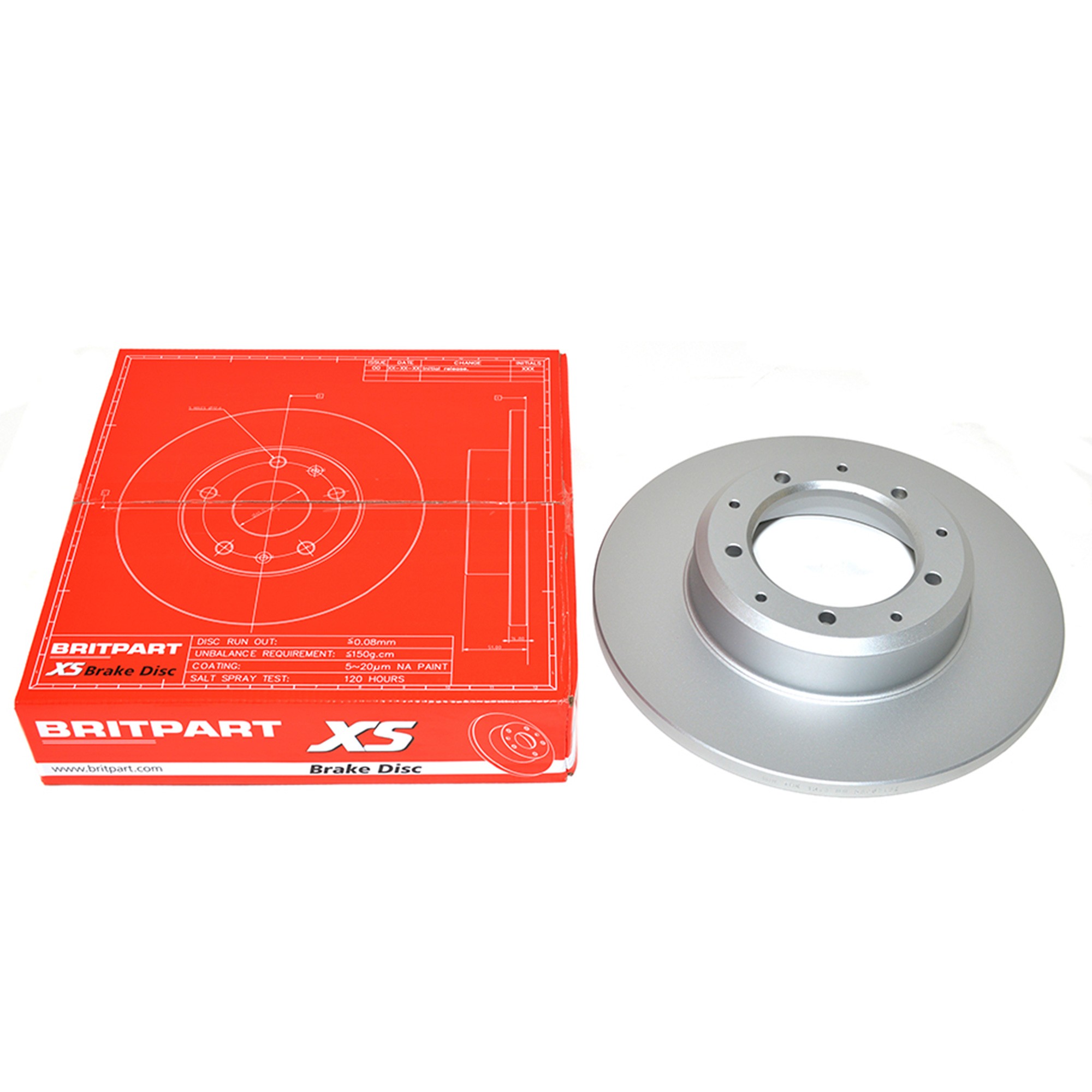 LR018026G - Britpartxs Rear Brake Disc Solid 110/130 from XA159807