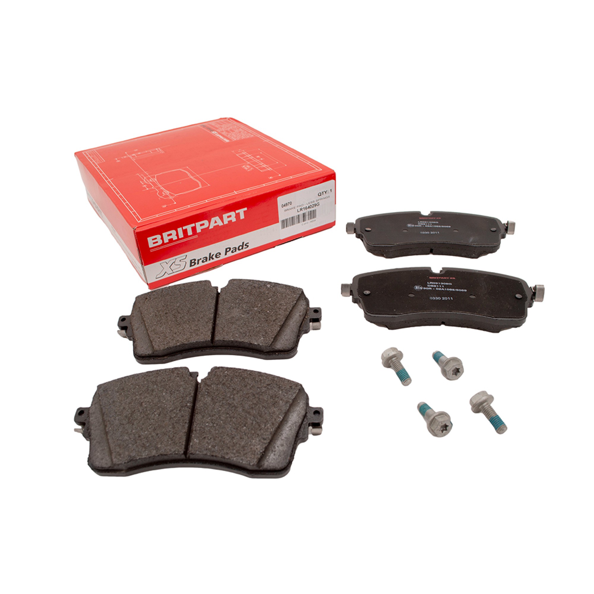 LR164029G - Britpart Xs Front Brake Pads for 18" Brakes