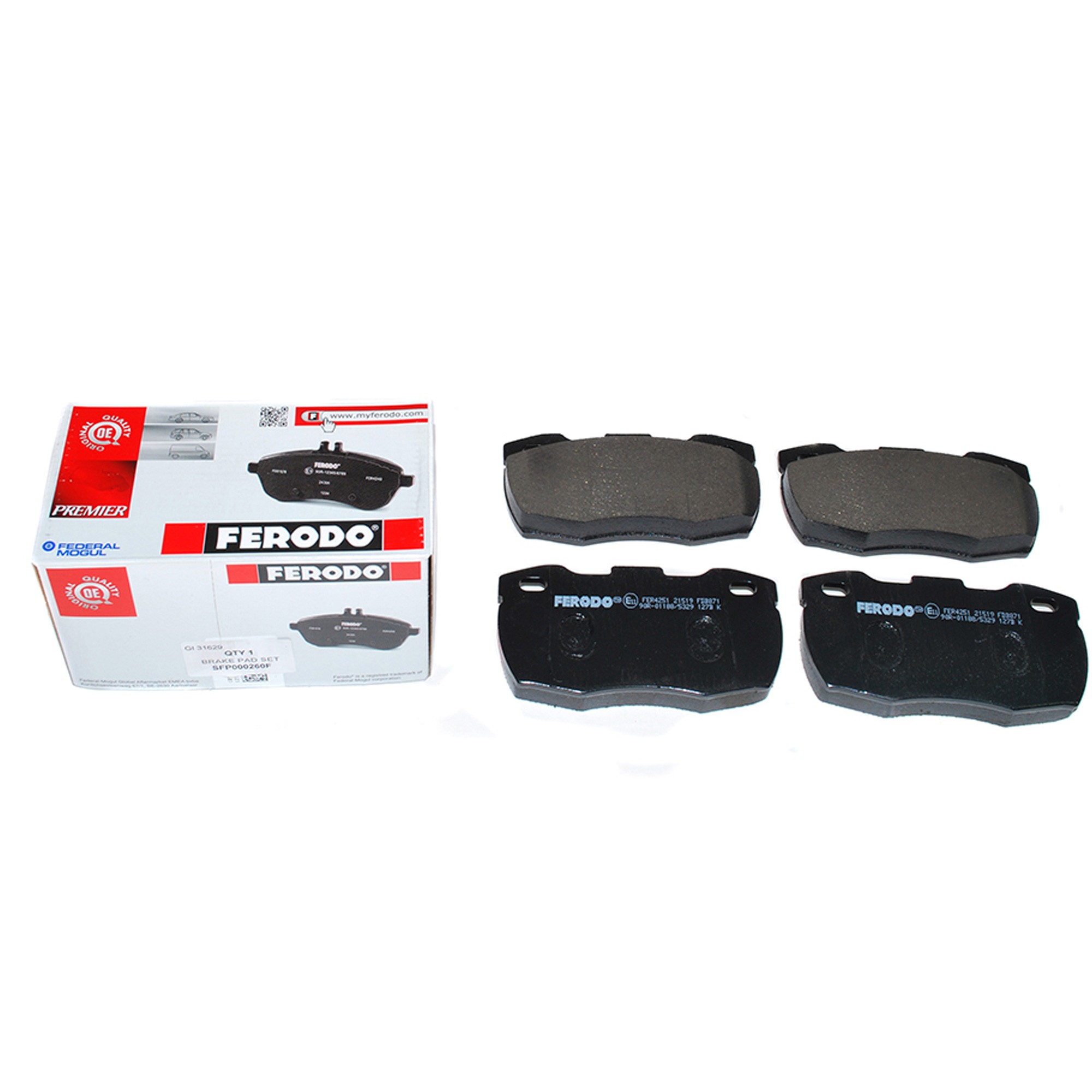 SFP000260F - Ferodo Brake Pad Set Front 90 1990 Onwards and 110 1986 on
