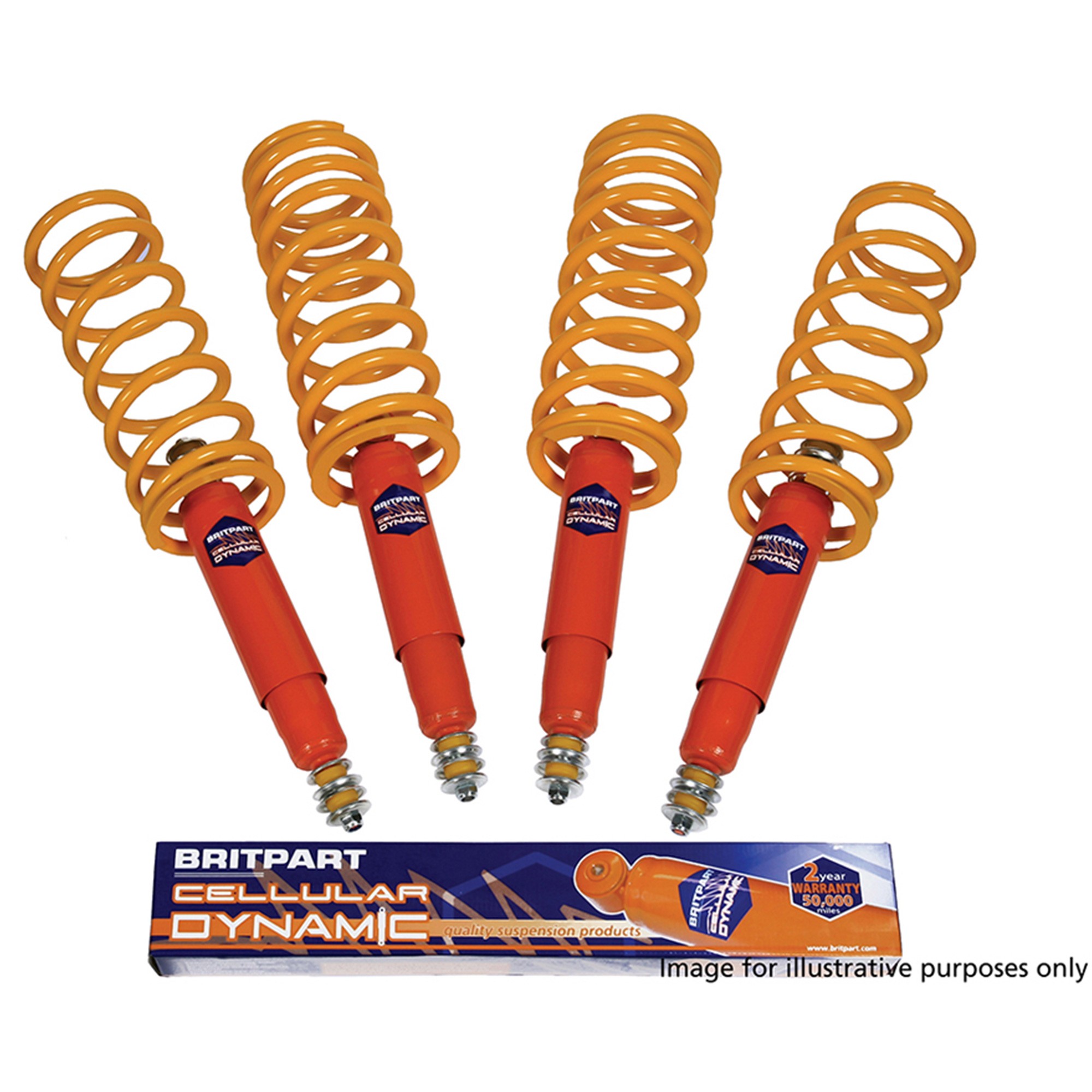 DA4286C - Light Duty 40mm Lift Dynamic Suspension Kit Springs & Shock