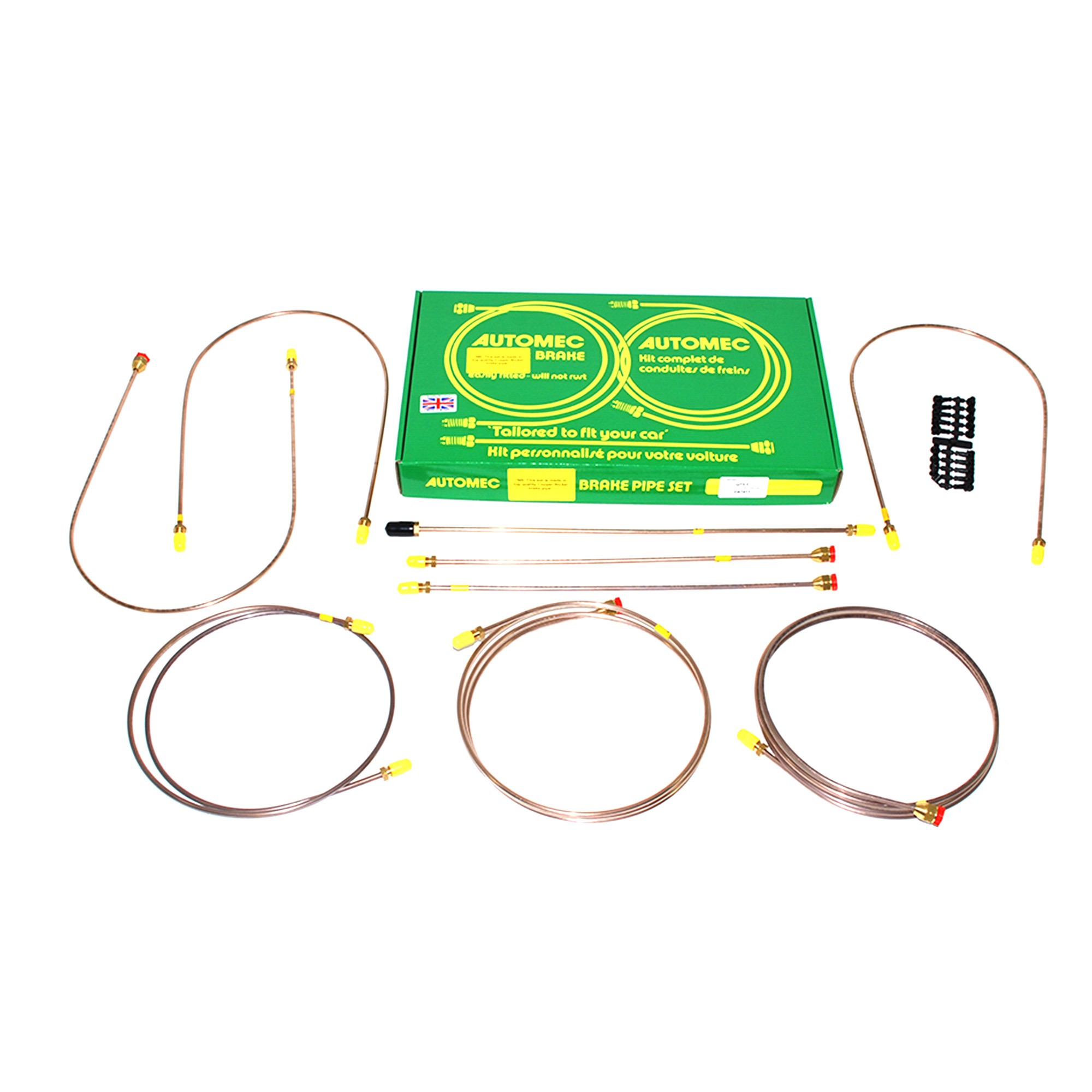 DA7411 - Brake Pipe Set (90) SWB 1985-91 to Vin Ha