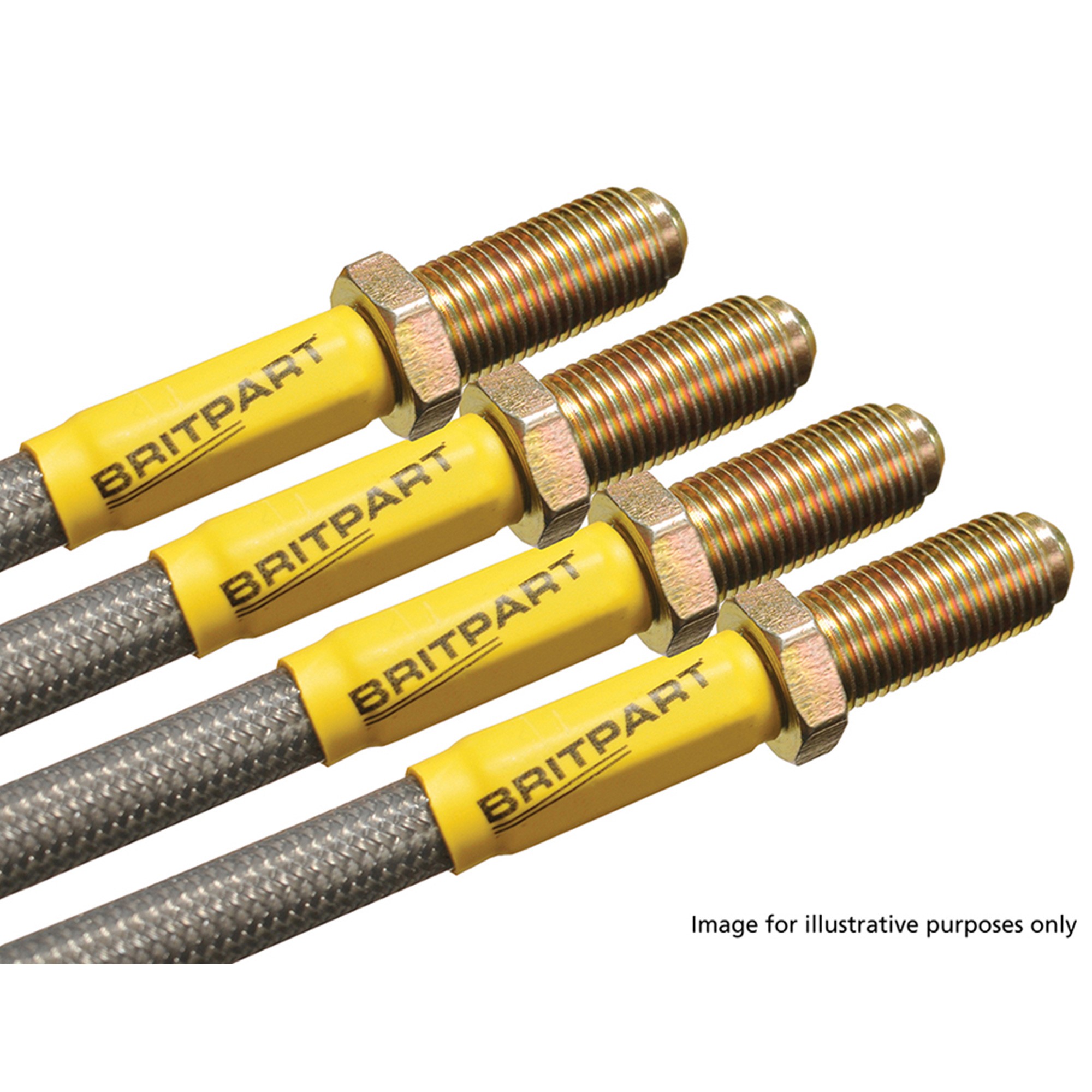 DA241140S - Stainless Brake Hose Kit + 40 Discovery 1 1992 - 1995