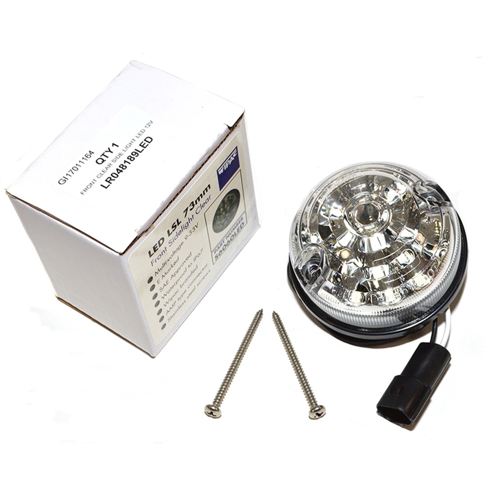 LR048189LED - Front Clear Led Sidelight