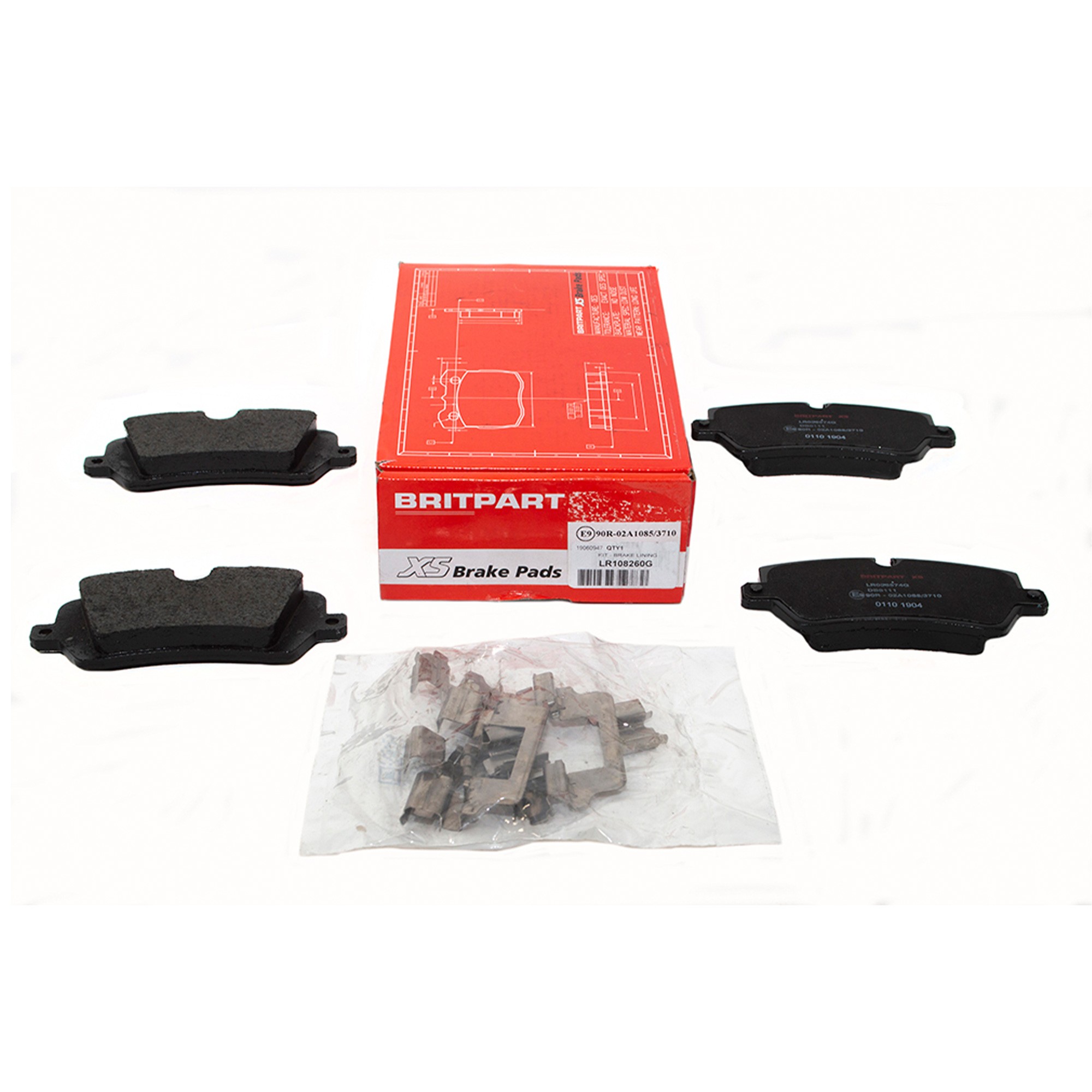 LR108260G - Disco 5 and R/R 2013 on Rear Brake Pads Xs