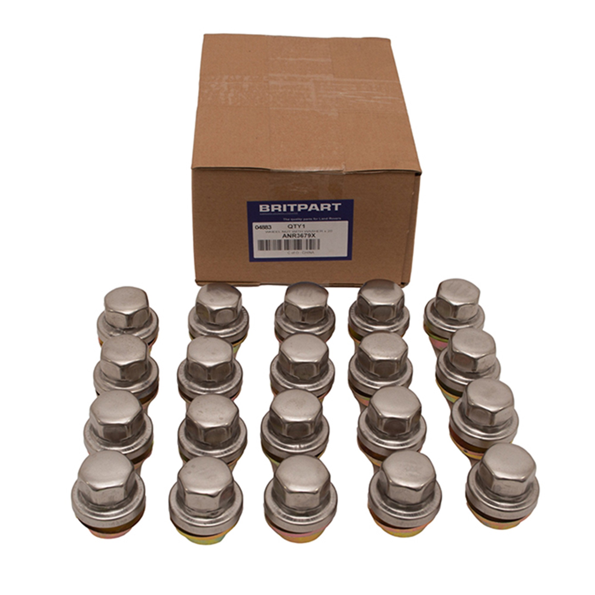 20 x Alloy Nut Discovery 2 and Range Rover 1995-02