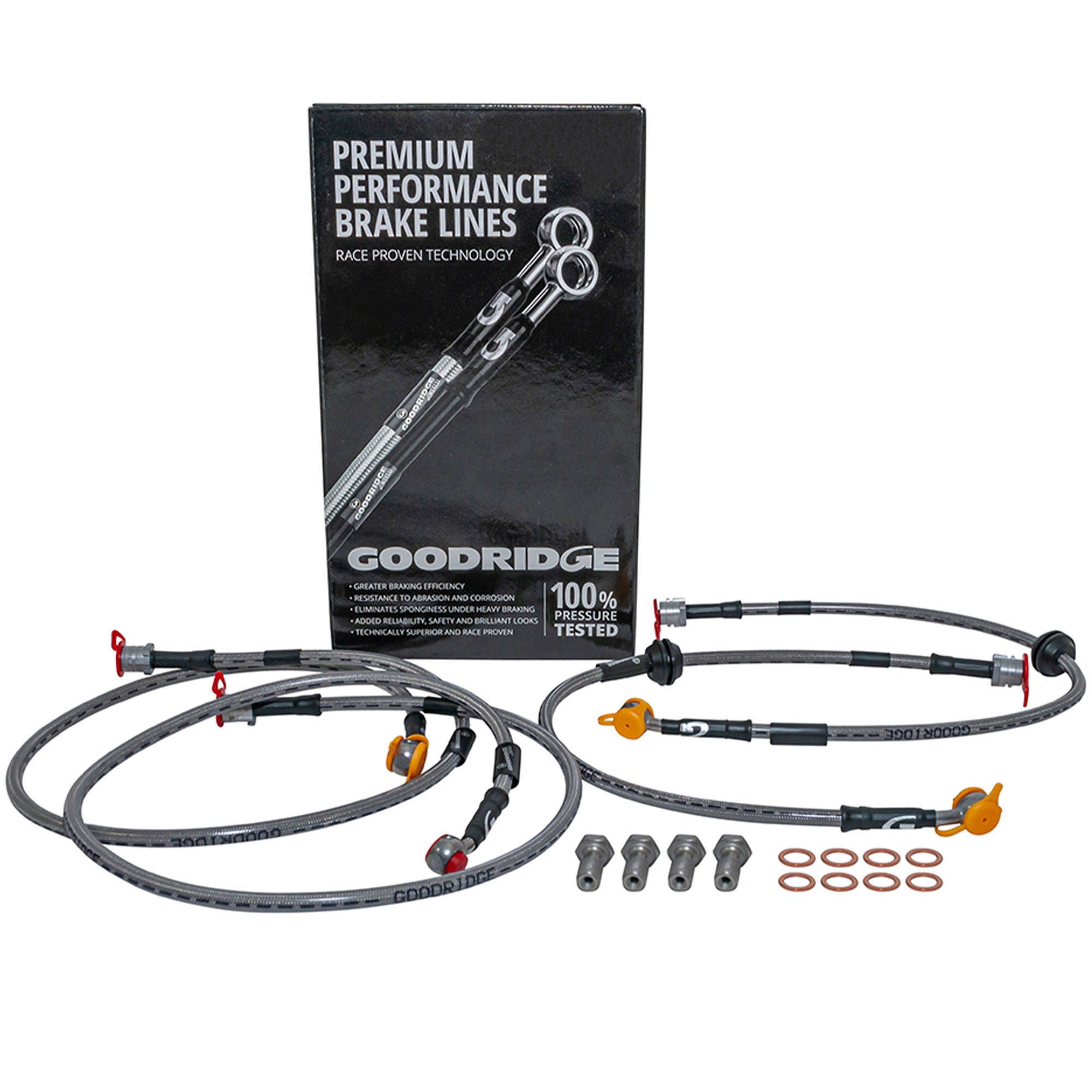 No Longer Available Brake Hose Kit - Goodridge (Range Rover L322)