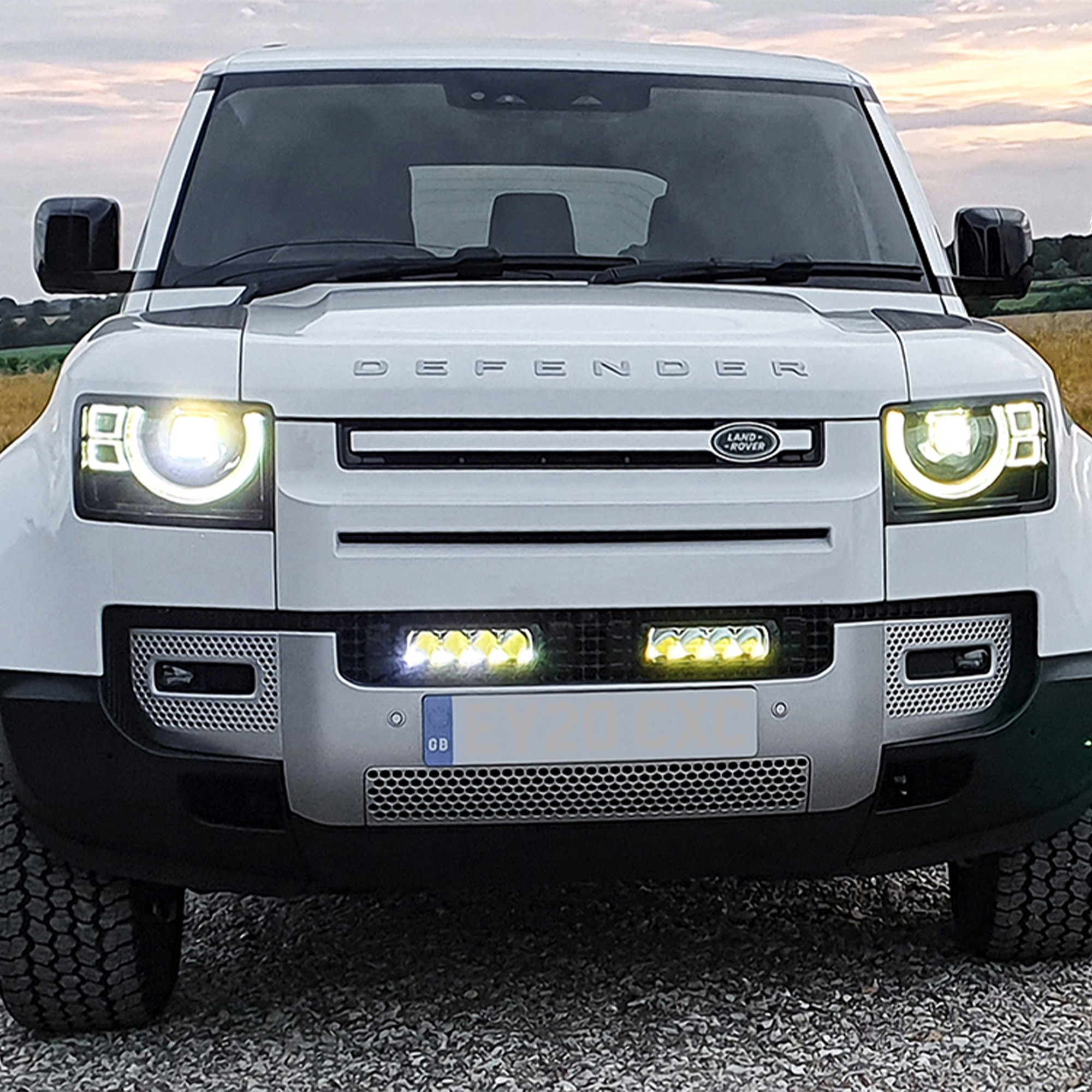 Defender 2020 Lazer Led Spotlight Grille Integration Kit Bespoke Mounting Brackets Quick and Easy Fitting