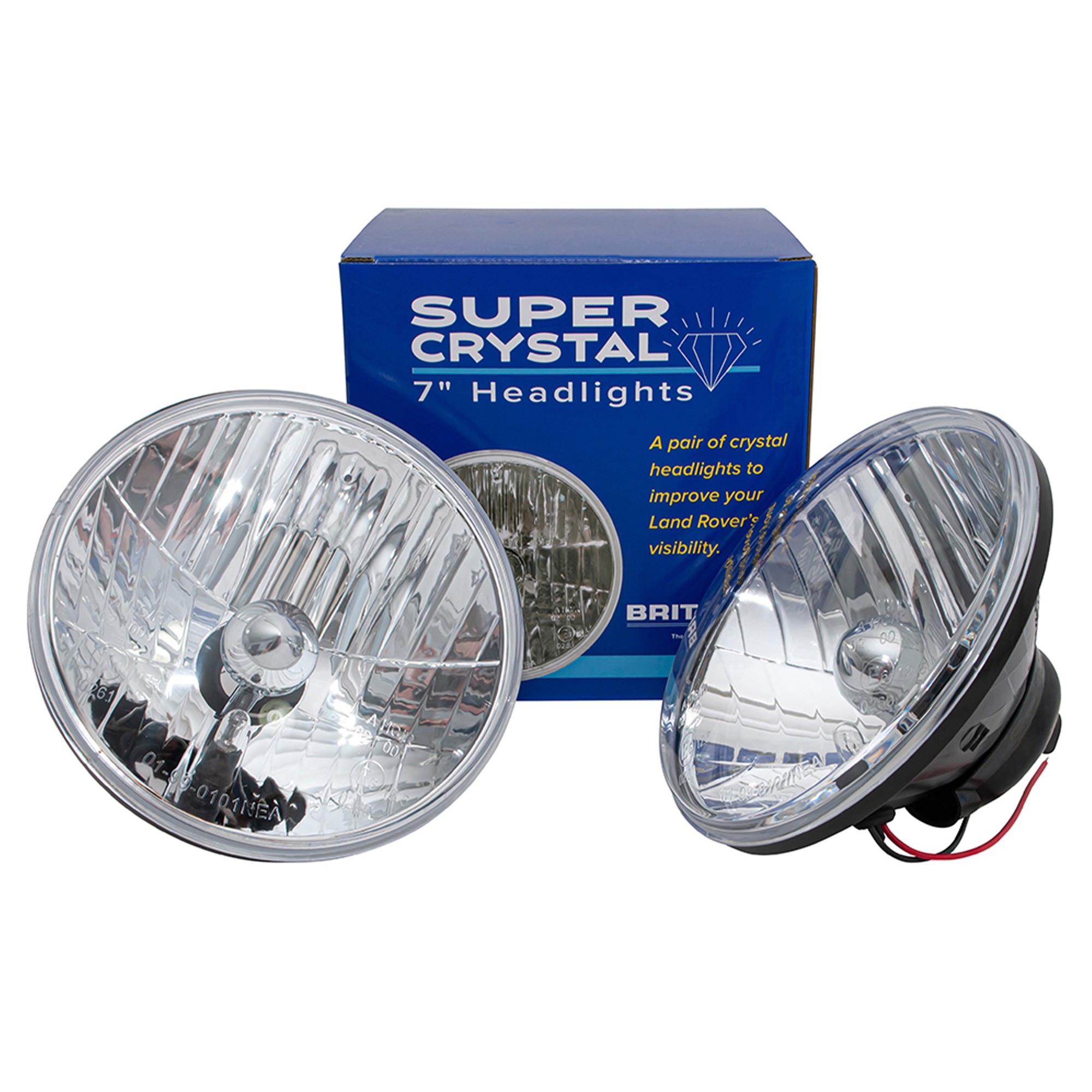 LHD Super Crystal Halogen Headlamps Pair Bulbs Not Supplied Use Part No : 589783
