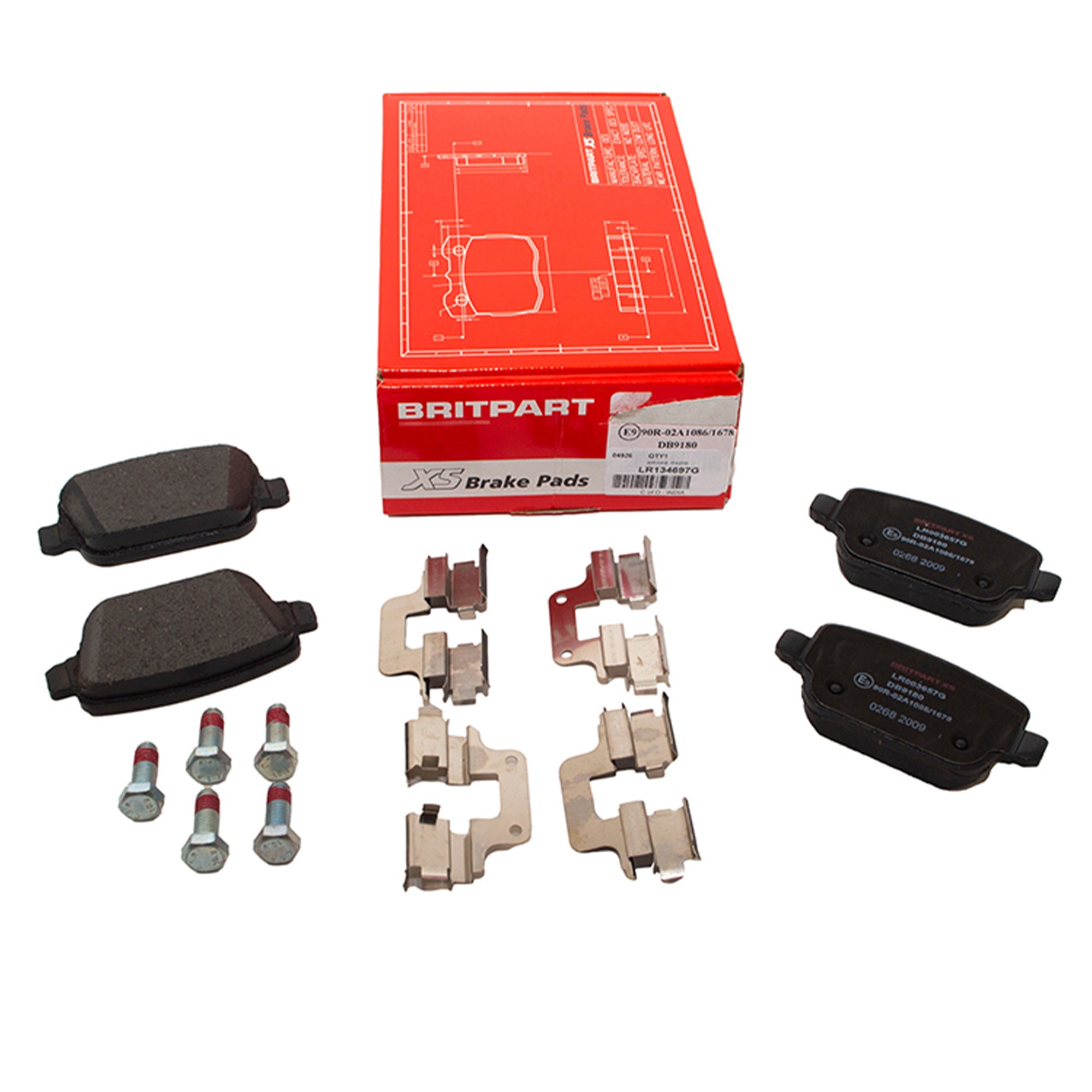 LR134697G - Freelander 2 Rear Brake Pads Britpart Xs