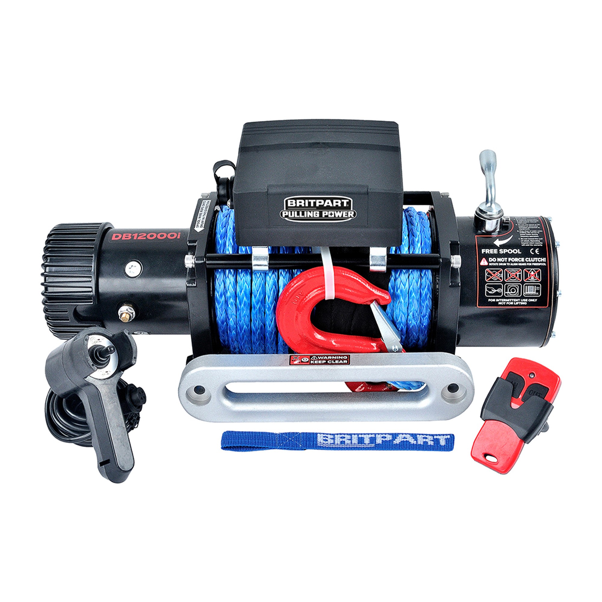 DB12000I24R - Britpart 12000LBS 24V with with Dyneema Rope