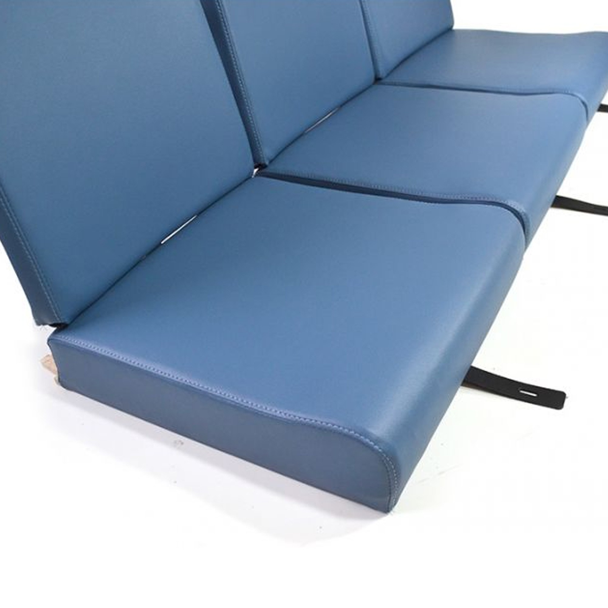 Full Set Raf Blue Seats Series 1 1954-58 3 Backs and 3 Bases Uses M6 Fixings