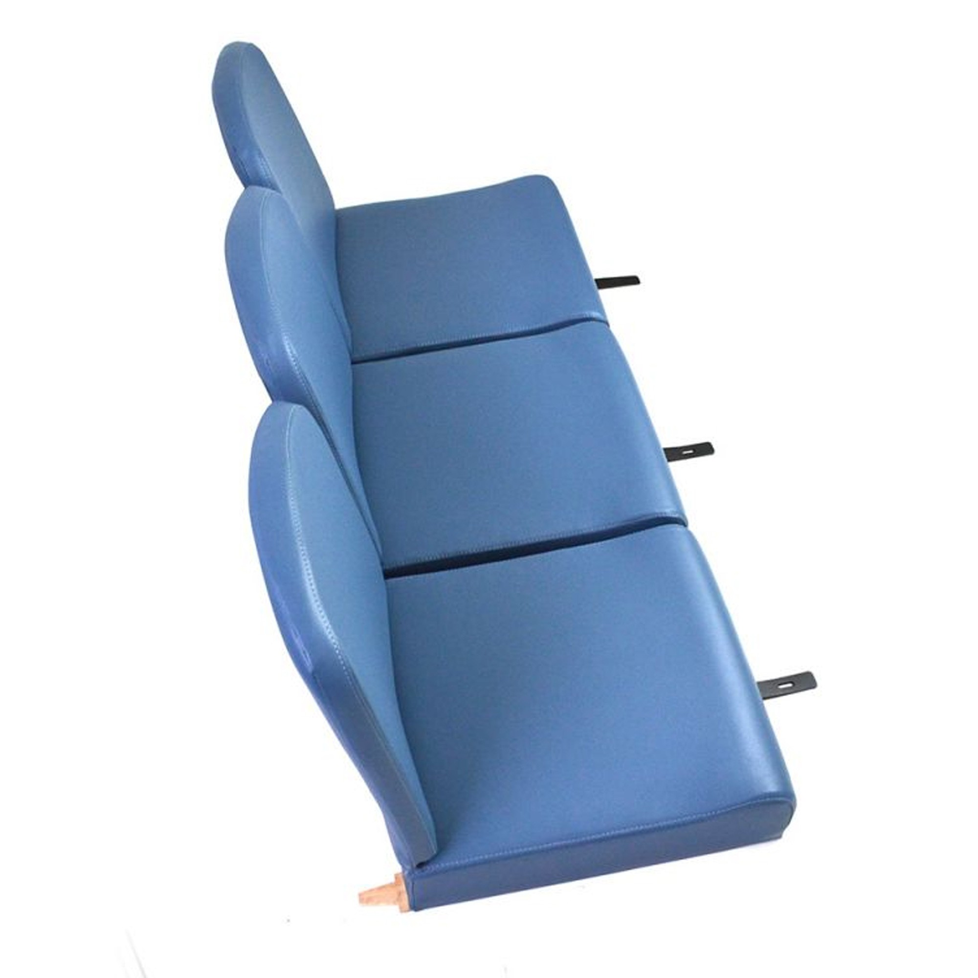 Full Set Raf Blue Seats Series 1 1954-58 3 Backs and 3 Bases Uses M6 Fixings
