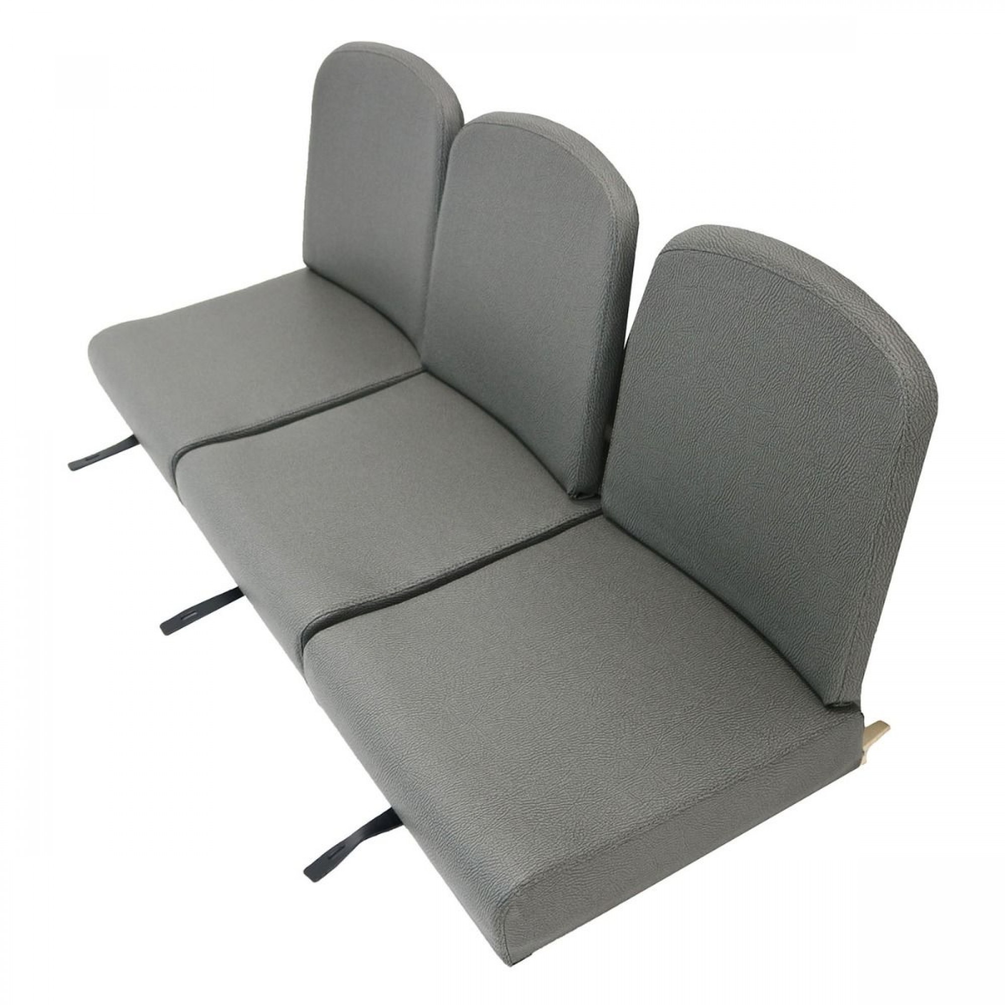 Seat Set 1954-58 Elephant Hide 3 Backs and 3 Bases Uses M6 Fixings
