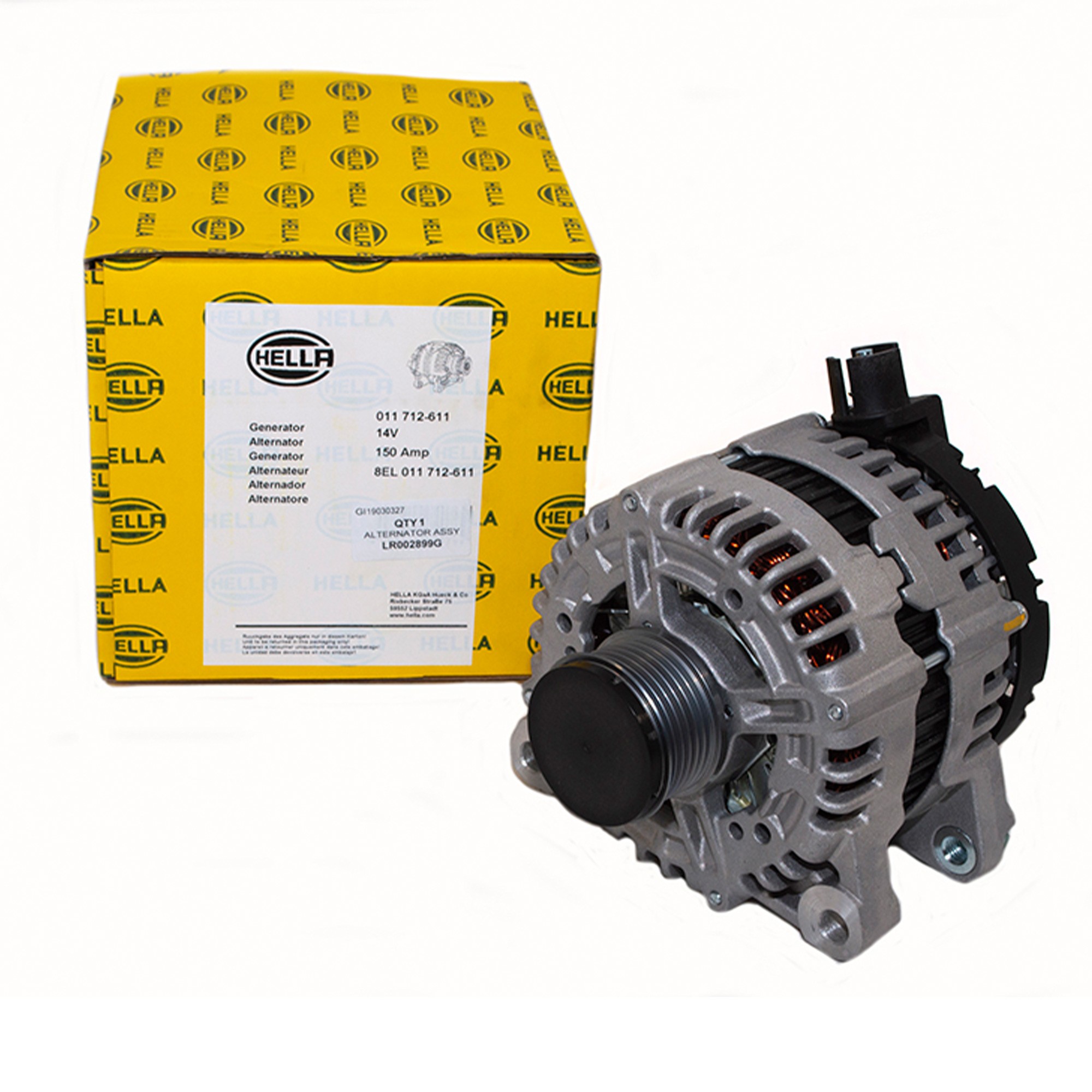 LR002899G - Hella Alternator 150 Amp without Heated Windscreen
